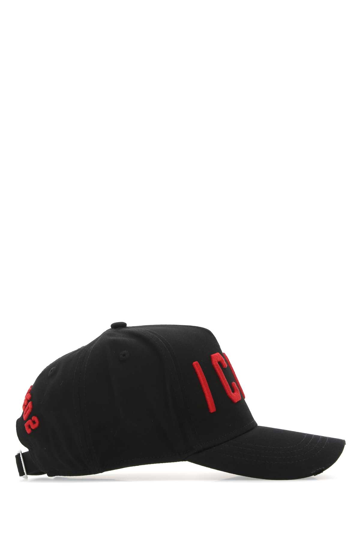 Shop Dsquared2 Black Cotton Baseball Cap In M002