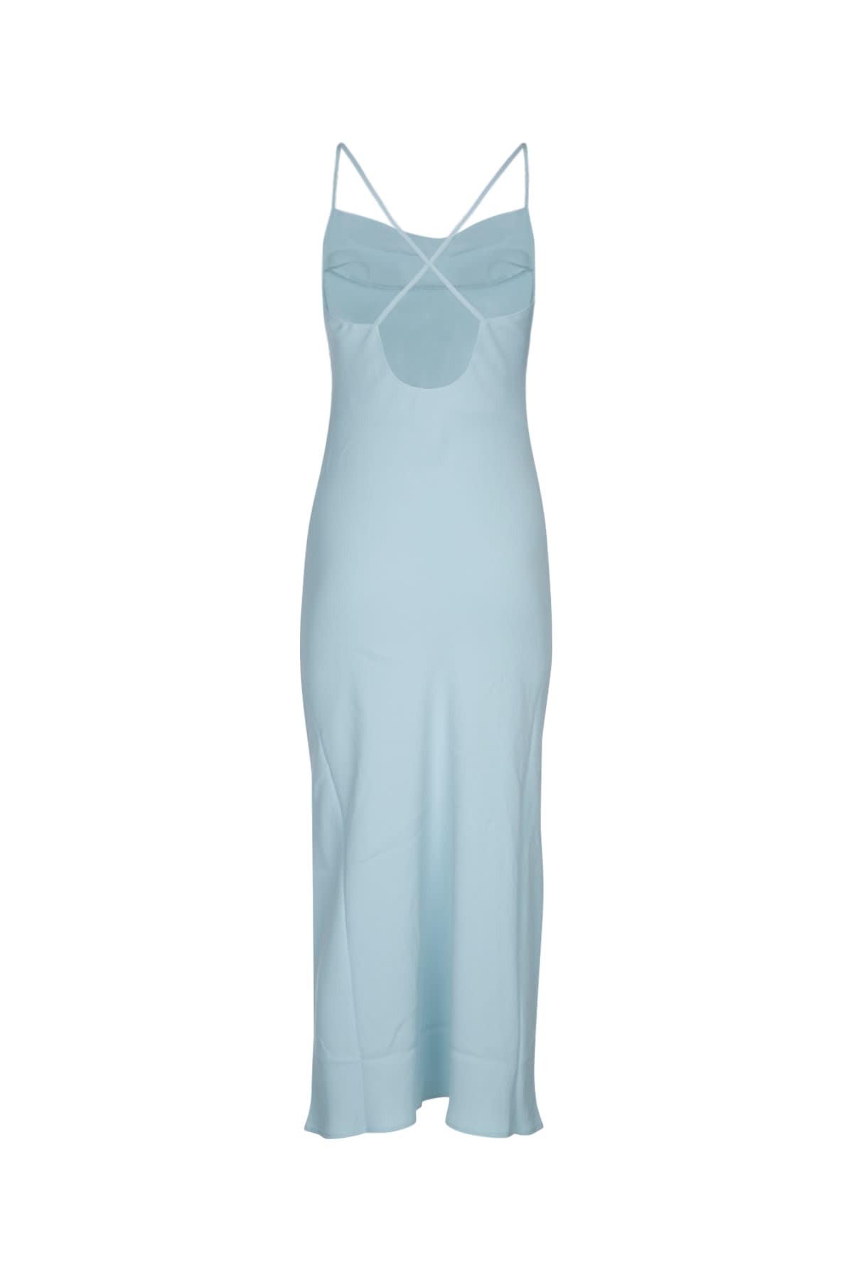 Calvin Klein Crepe Low Back Drape Dress