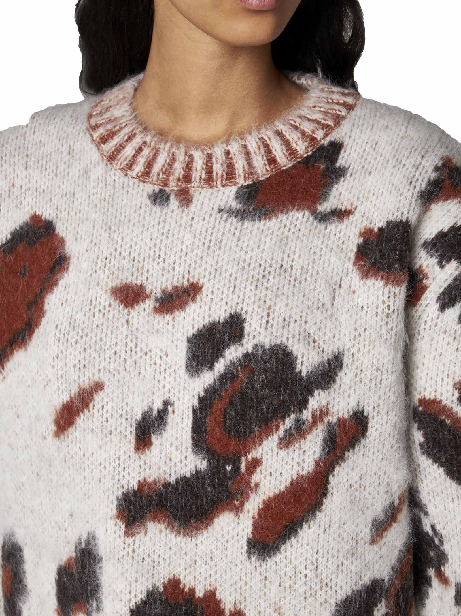 Stella Mccartney Stella Mc Cartney Appaloosa Jacquard Cape Sweater In Multicolor
