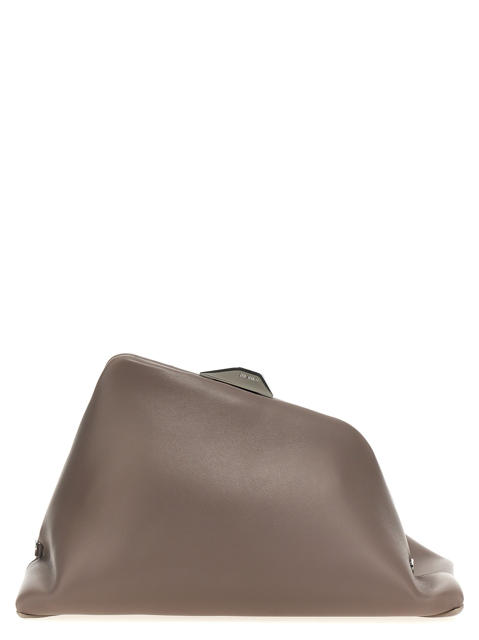 Shop Attico Day Off Clutch In Brown