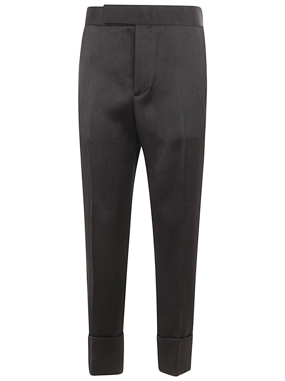 Shop Sapio Double Satin Trousers In Black