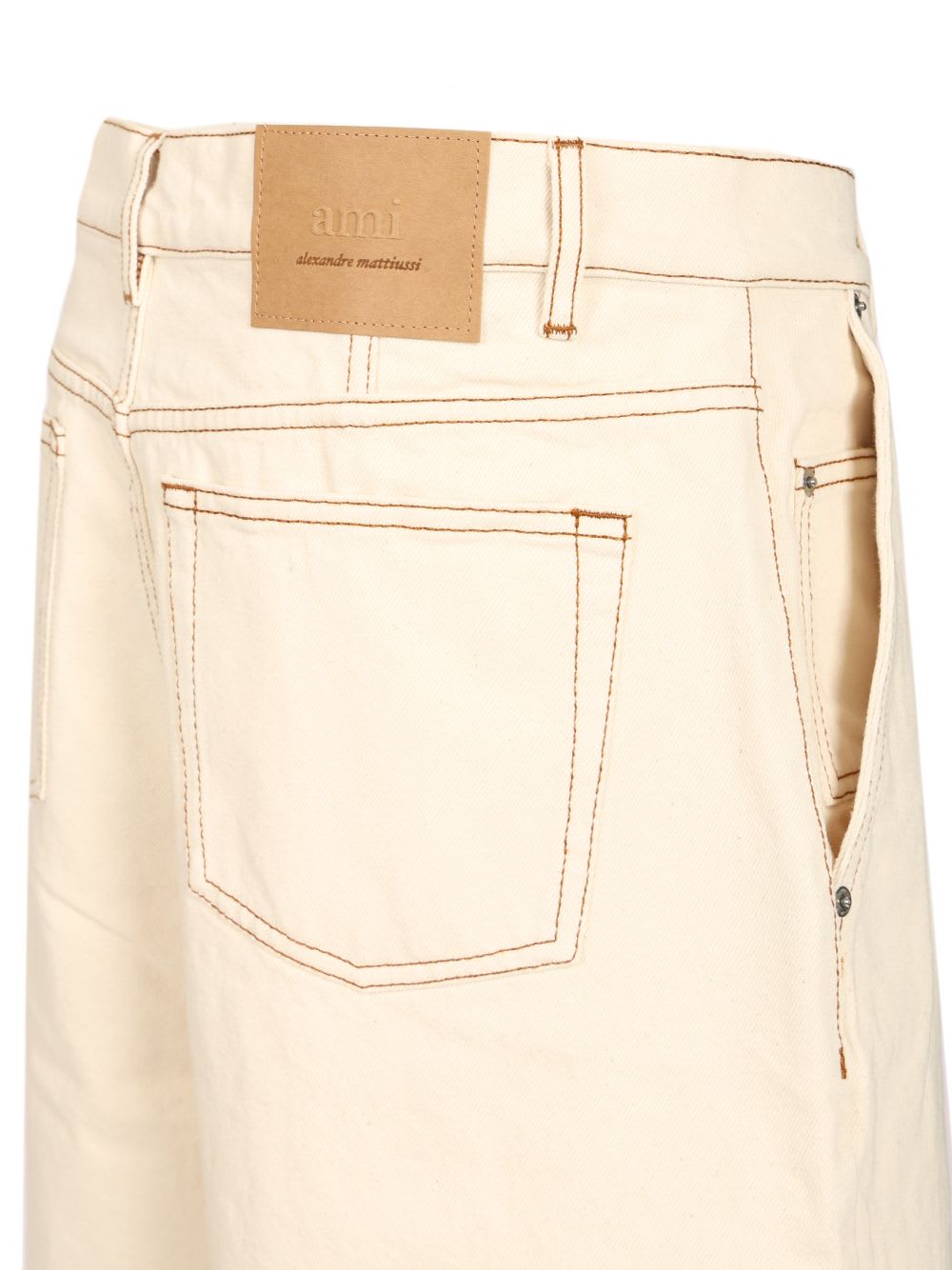 Shop Ami Alexandre Mattiussi Wide Leg Jeans