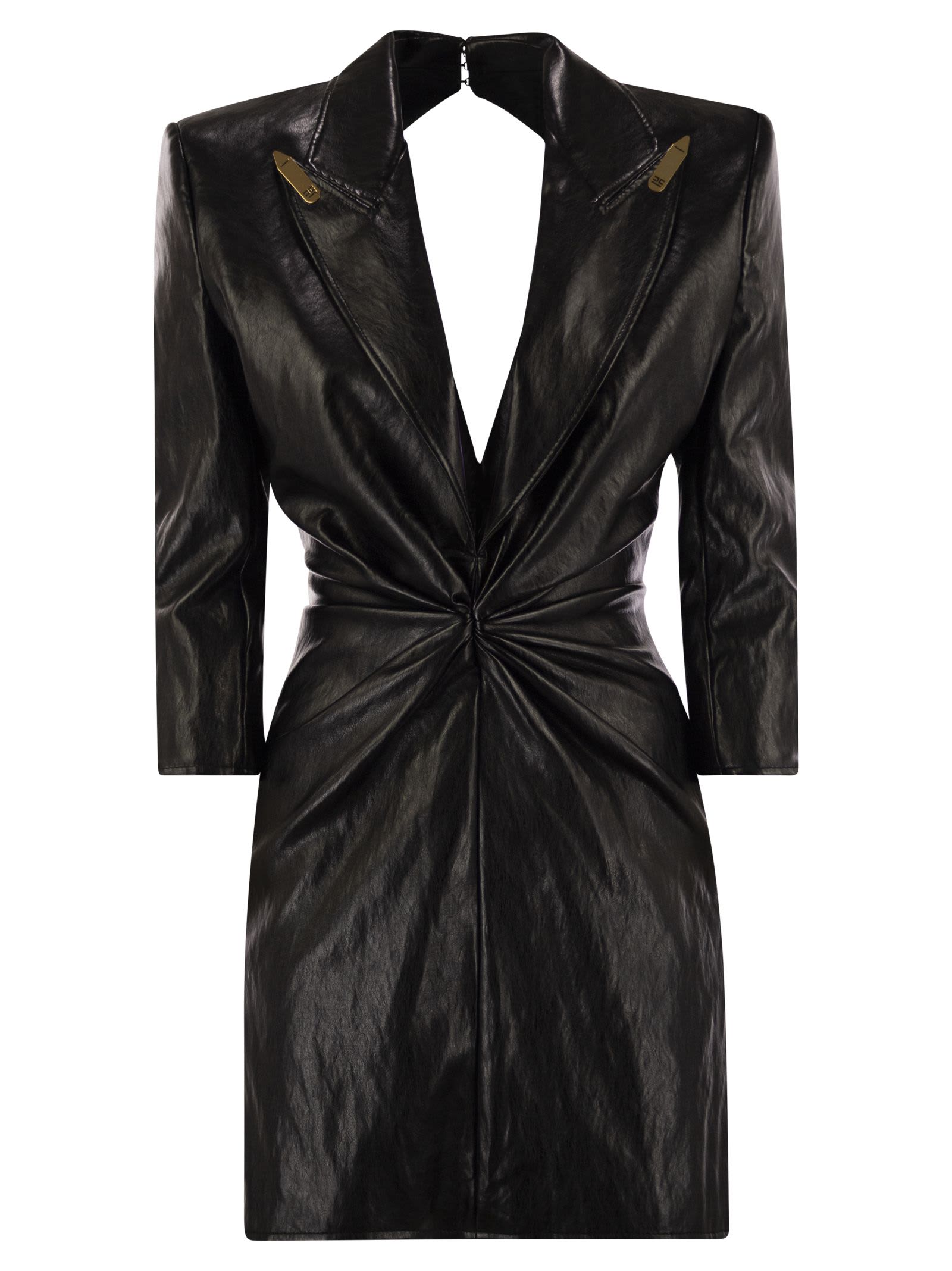 Craquelé Dress With Lapels