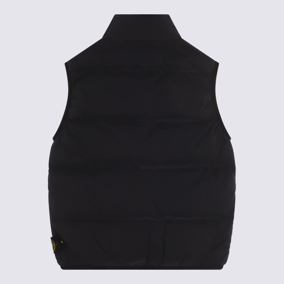 Stone Island Dark Blue Down Jacket In Black