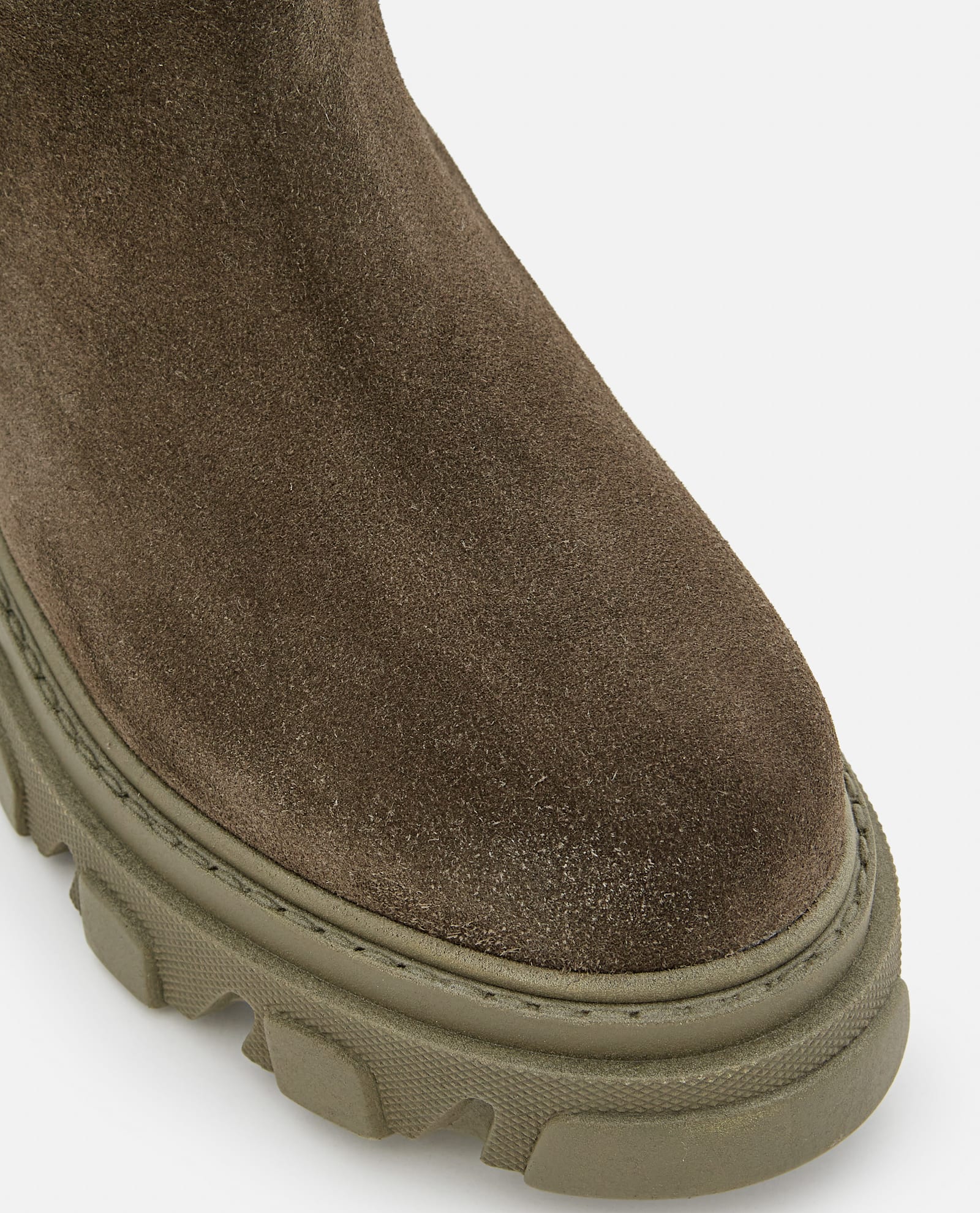 Gia Borghini Stivali Combat In Suede In Green