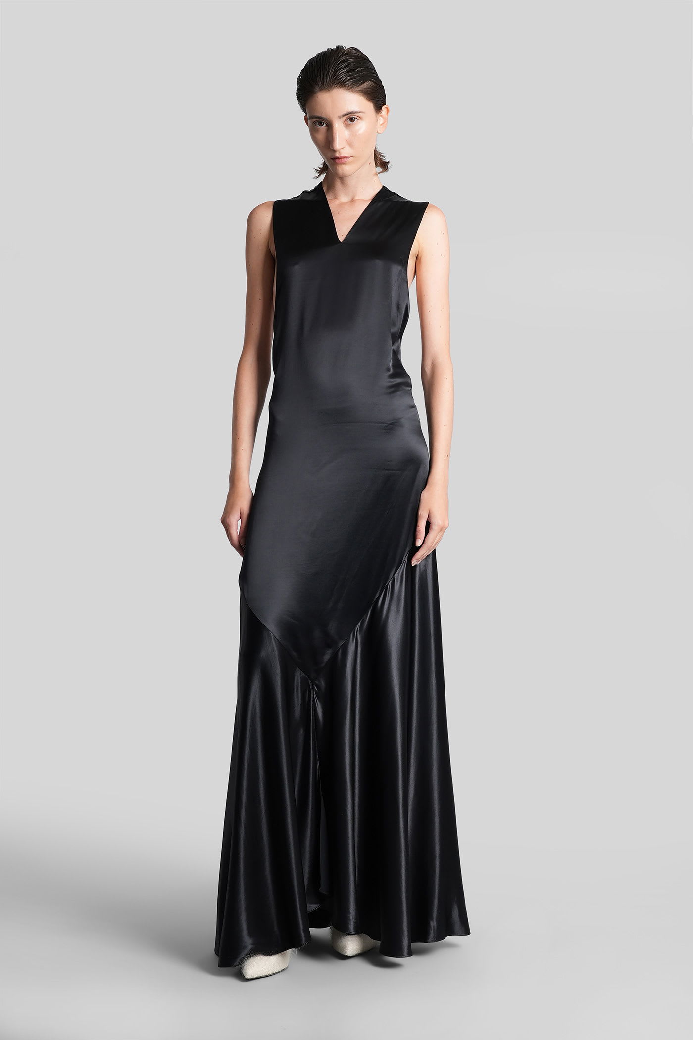 Marni Long Dress In Black Viscose In Black