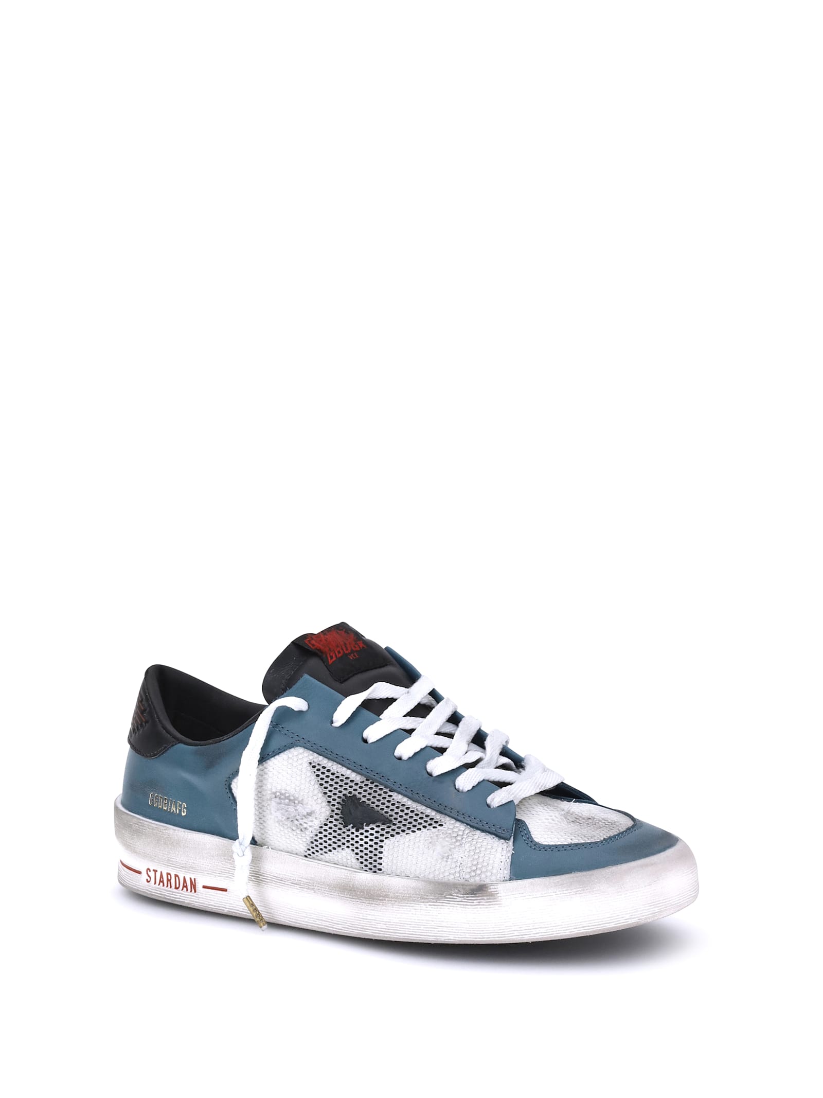 Golden Goose Deluxe Brand Men Stardan Under Net Star Low-top Leather Sneakers In Multi