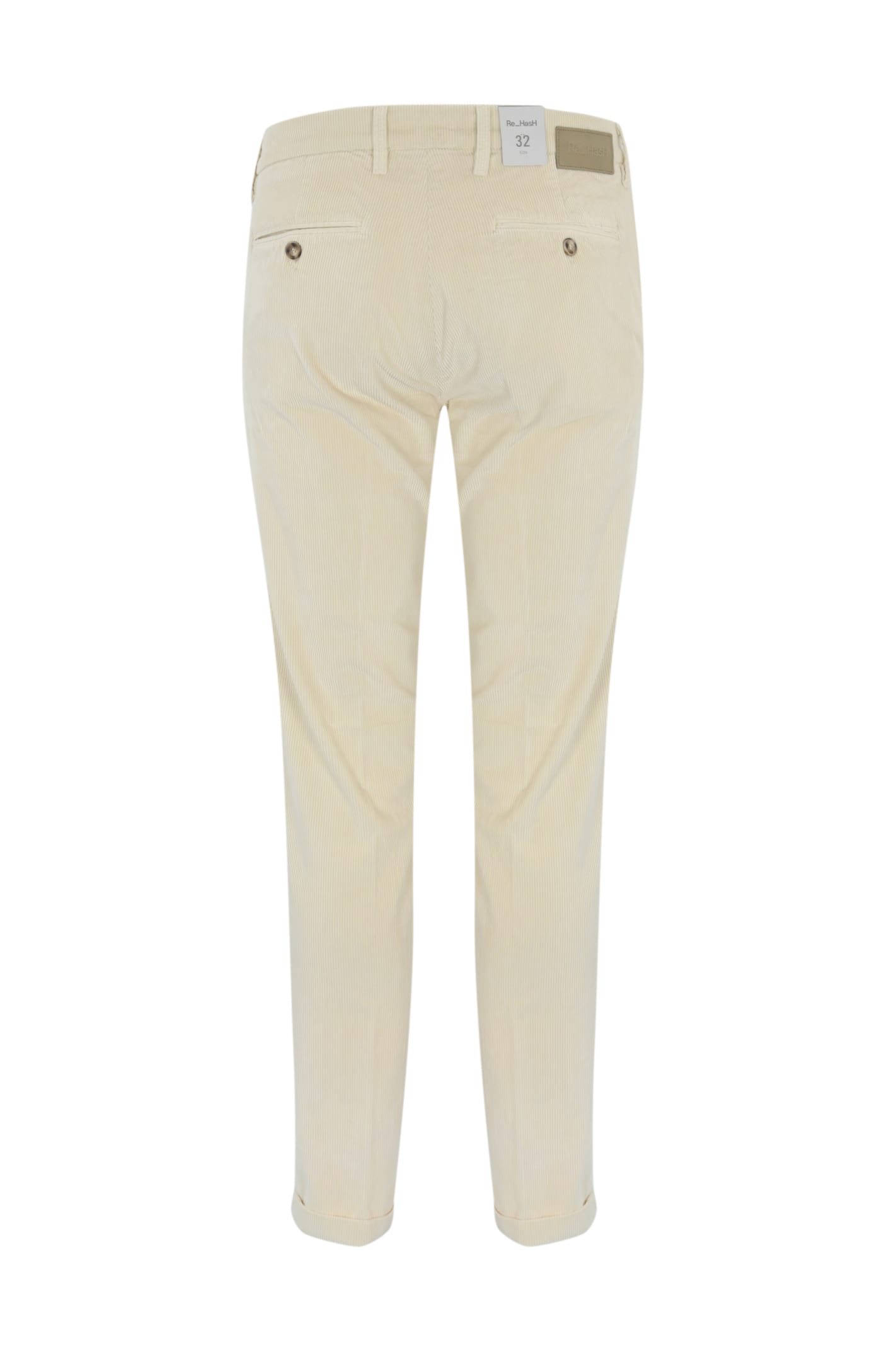 Shop Re-hash Mucha Chino Trousers In Corduroy In White