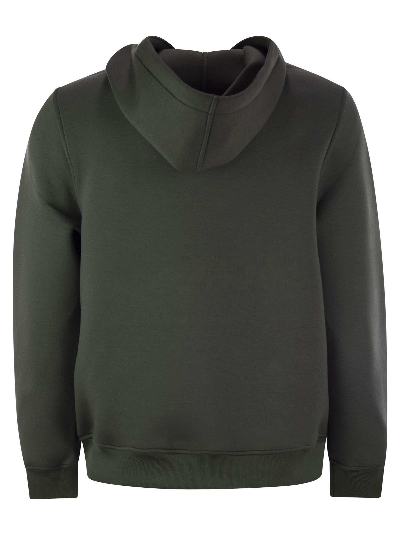 K-way K Way Bernie Hooded Sweatshirt In Olive Green