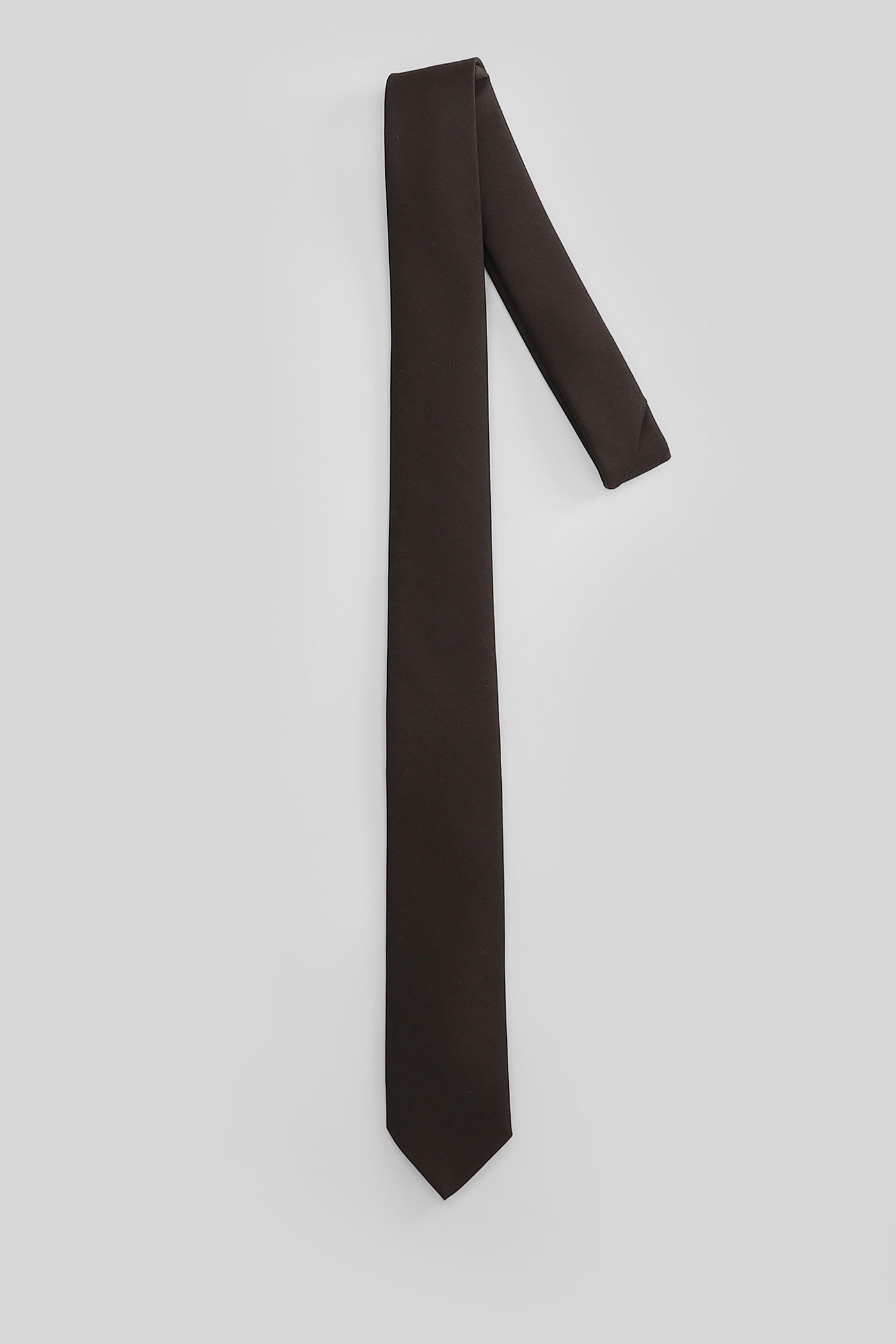 Lardini Tie In Brown Wool In Black