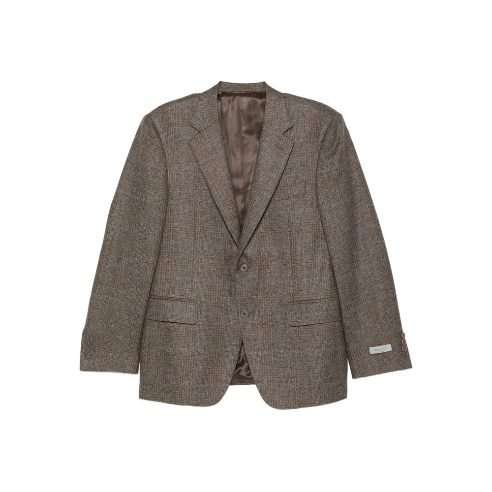 Canali Textured Two-button Jacket In Multi