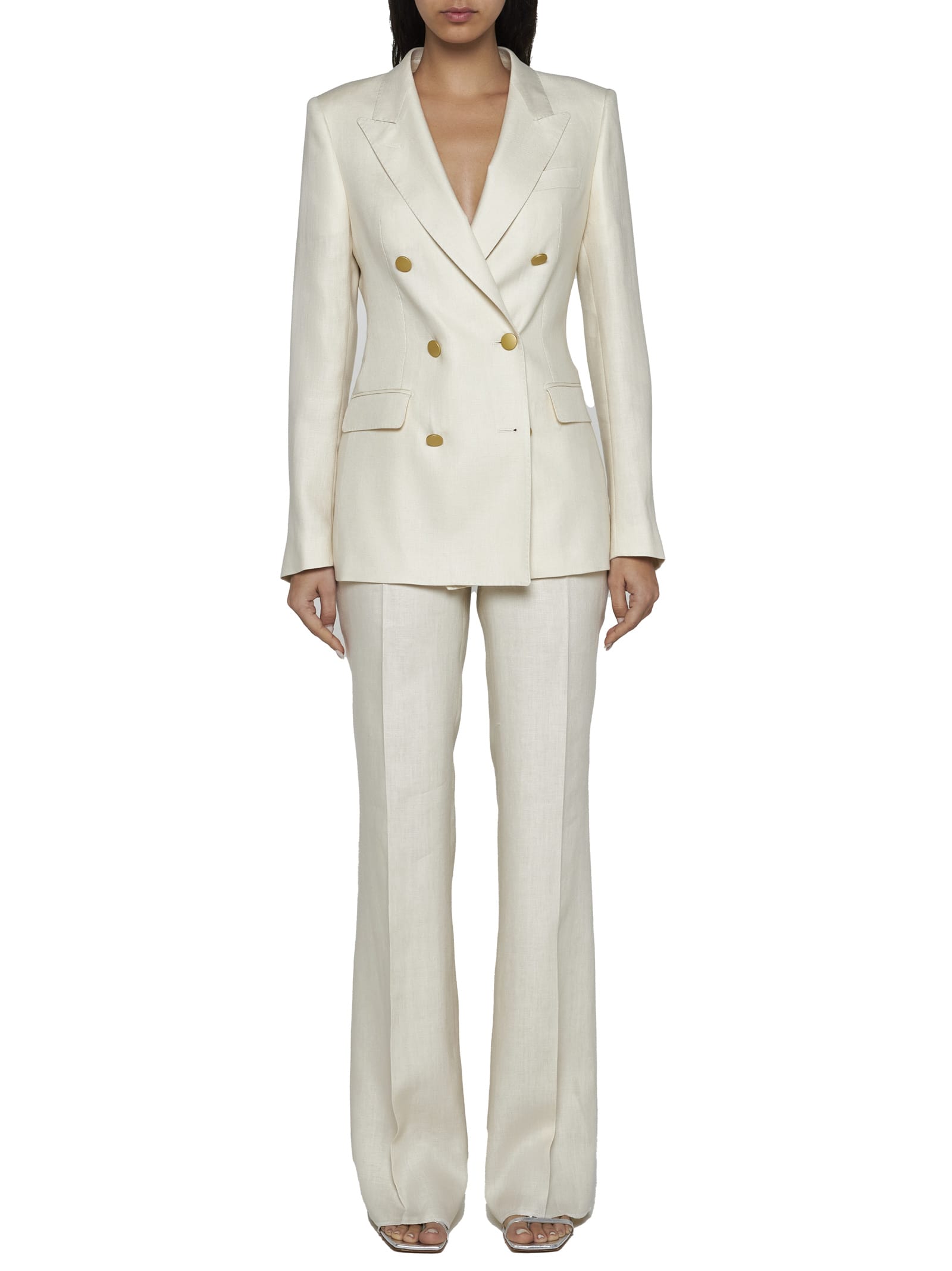 Shop Tagliatore Suit In Beige