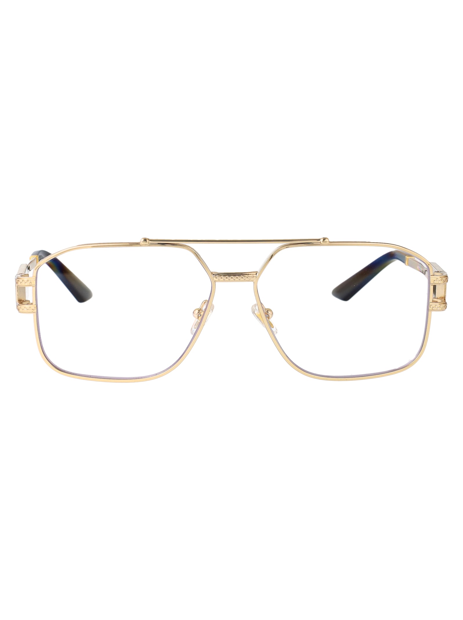 Versace 57mm Irregular Square Optical Glasses In Neutral