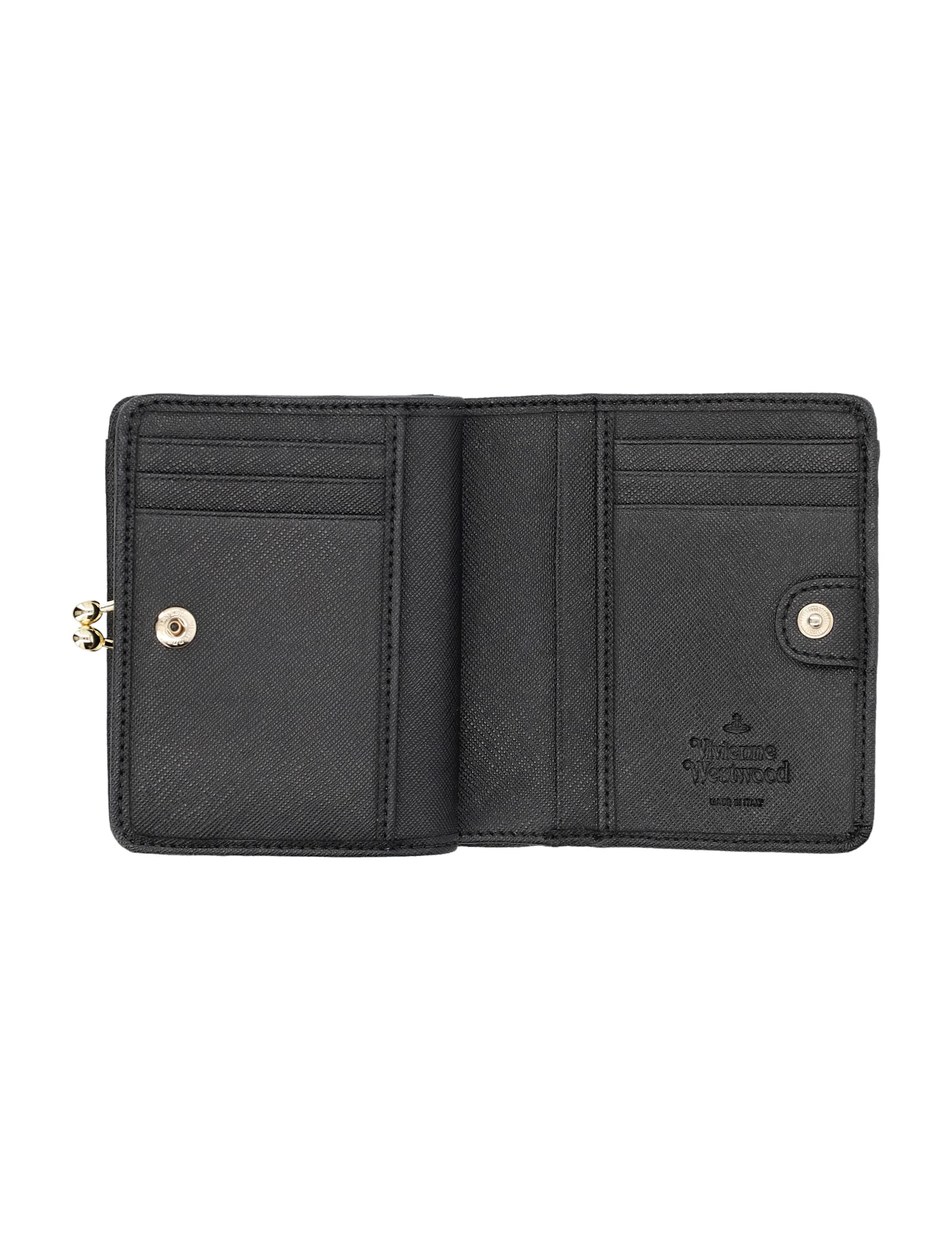 Shop Vivienne Westwood Wallet Fr Pkt In Black 3d Orb