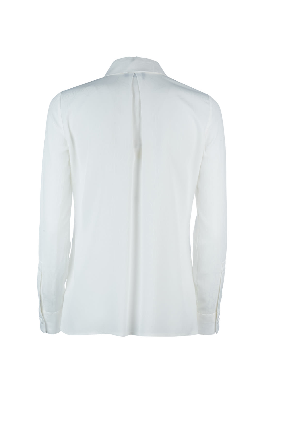 Elisabetta Franchi Shirts With Long Sleeves And Structured Collar In Avorio