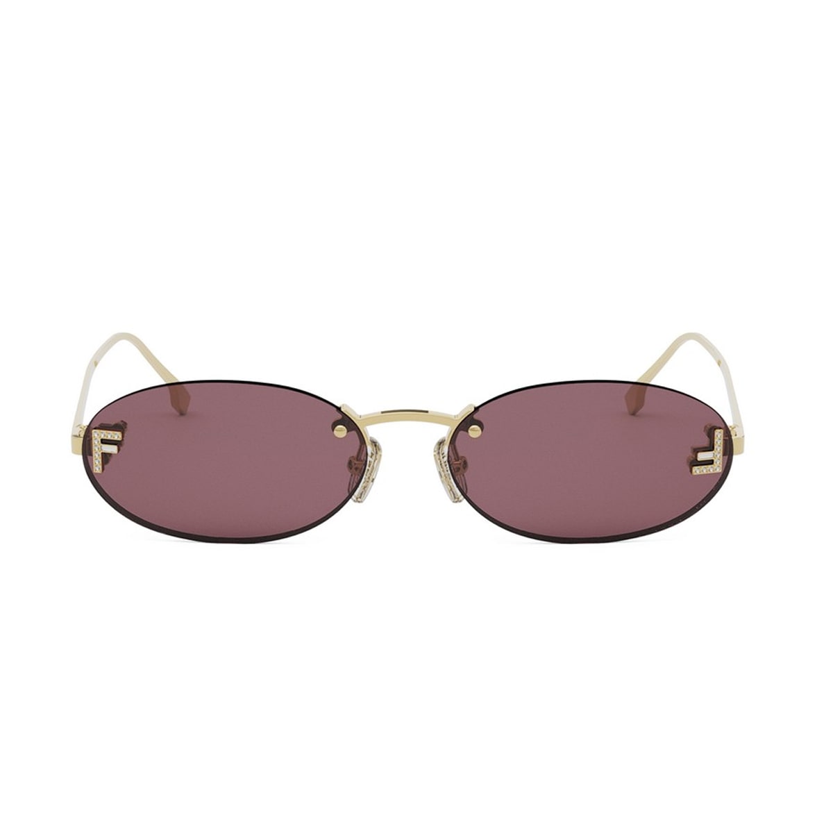Fe4075us 30y Oro Fendi First Crystal Sunglasses