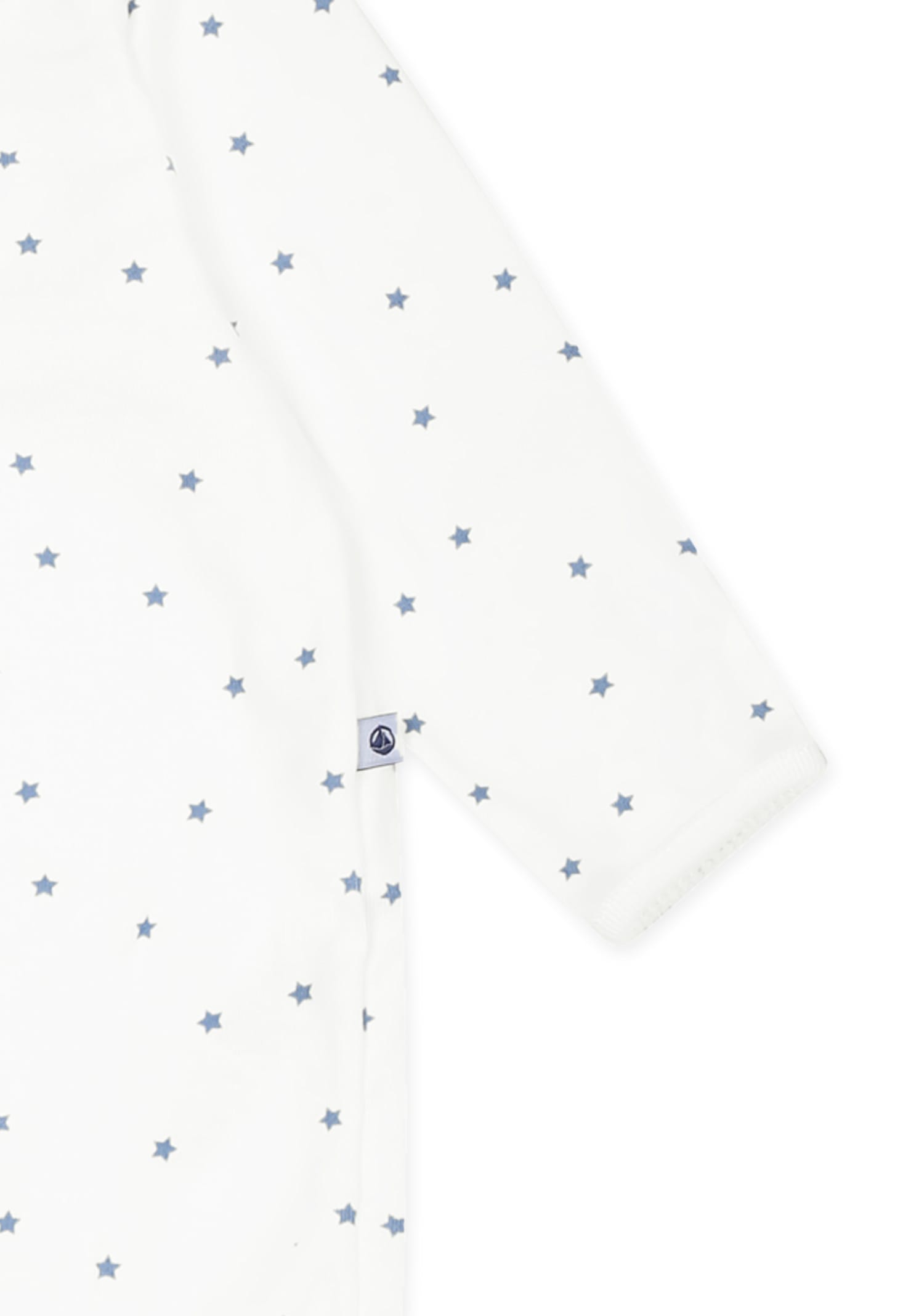 Petit Bateau Ivory Babygrow For Babykids With Stars In Ivory