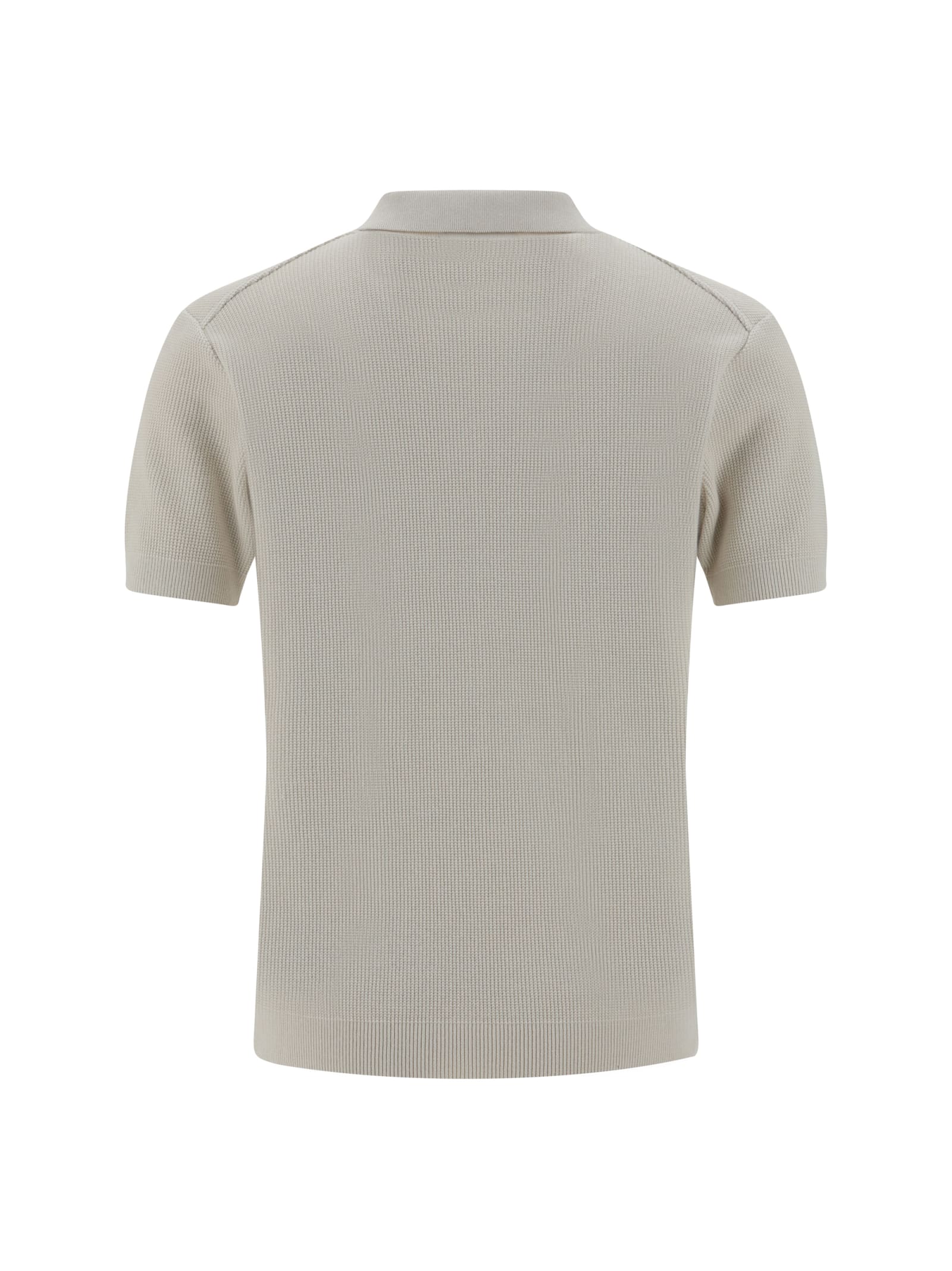 Paul&shark Polo Shirt In Biancolatte