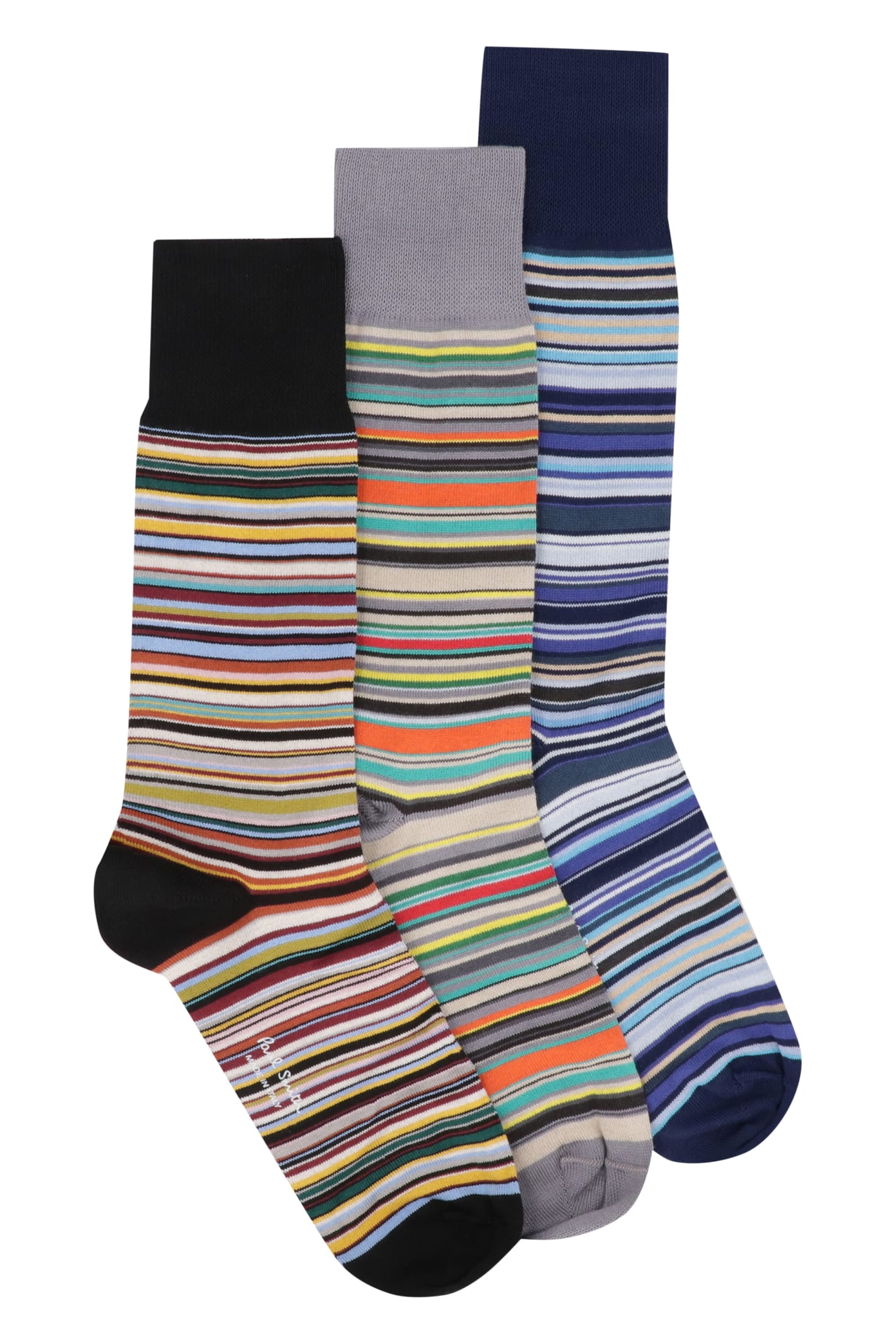 Shop Paul Smith Set Of Three Socks In Multicolor