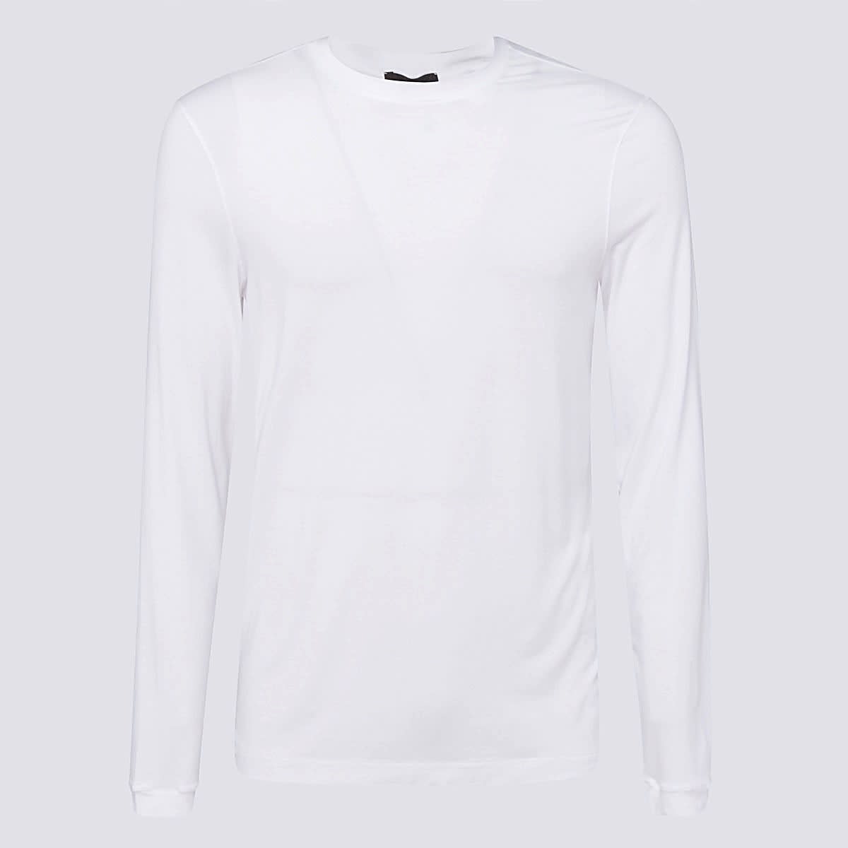 White Viscose Blend T-shirt