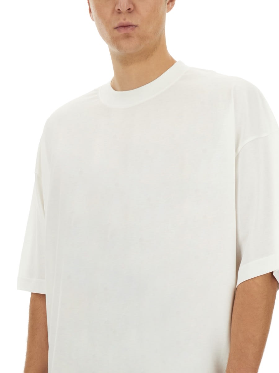 Studio Nicholson Basic Round Neck Short Sleeve T-shirt In White