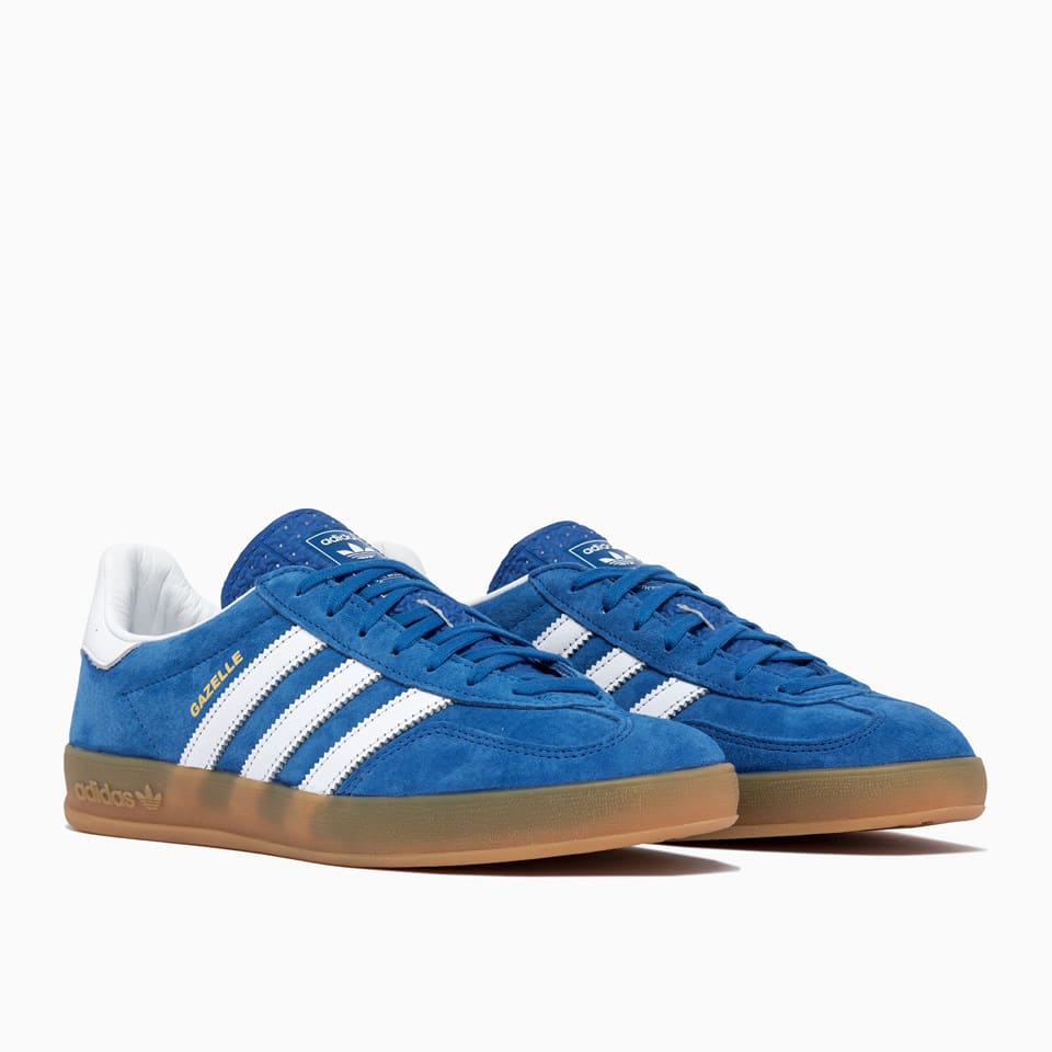 Adidas Originals Striped Suede Low Top Sneakers In Blue