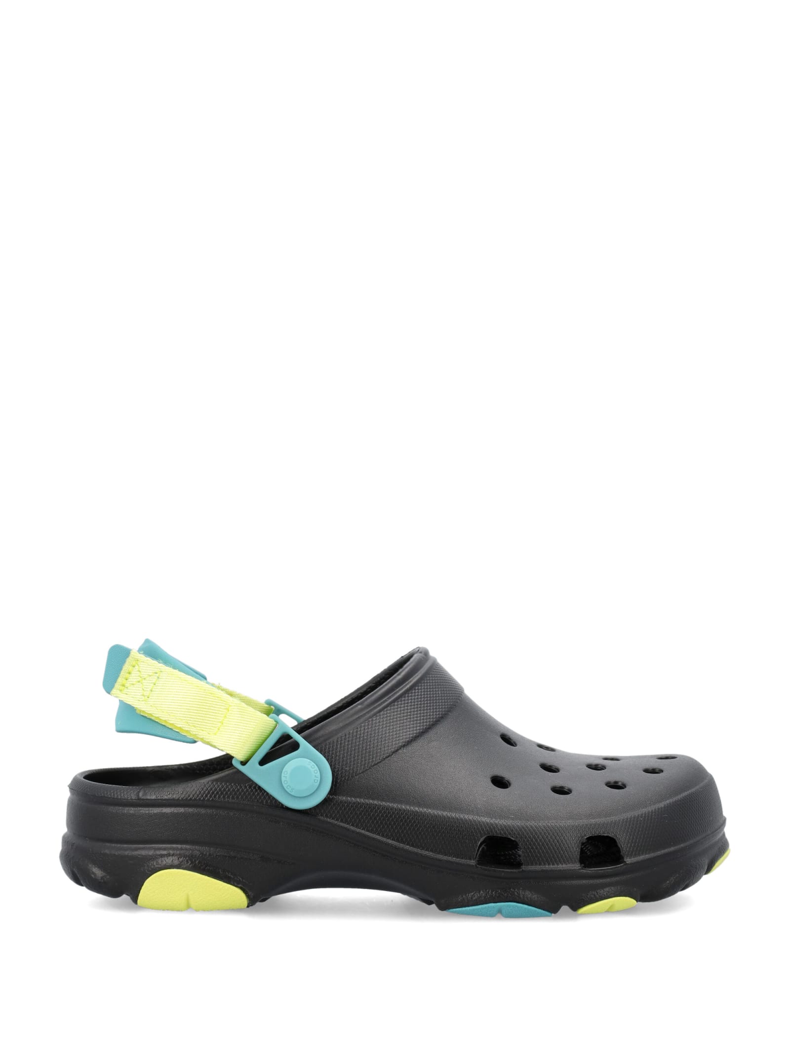 Crocs Classic Clog Beach Unisex Black Sandals In Black Multi