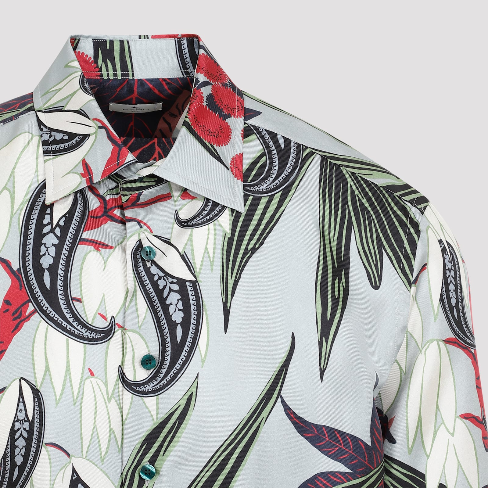 Shop Etro Roma Shirt In F.do Azzurro