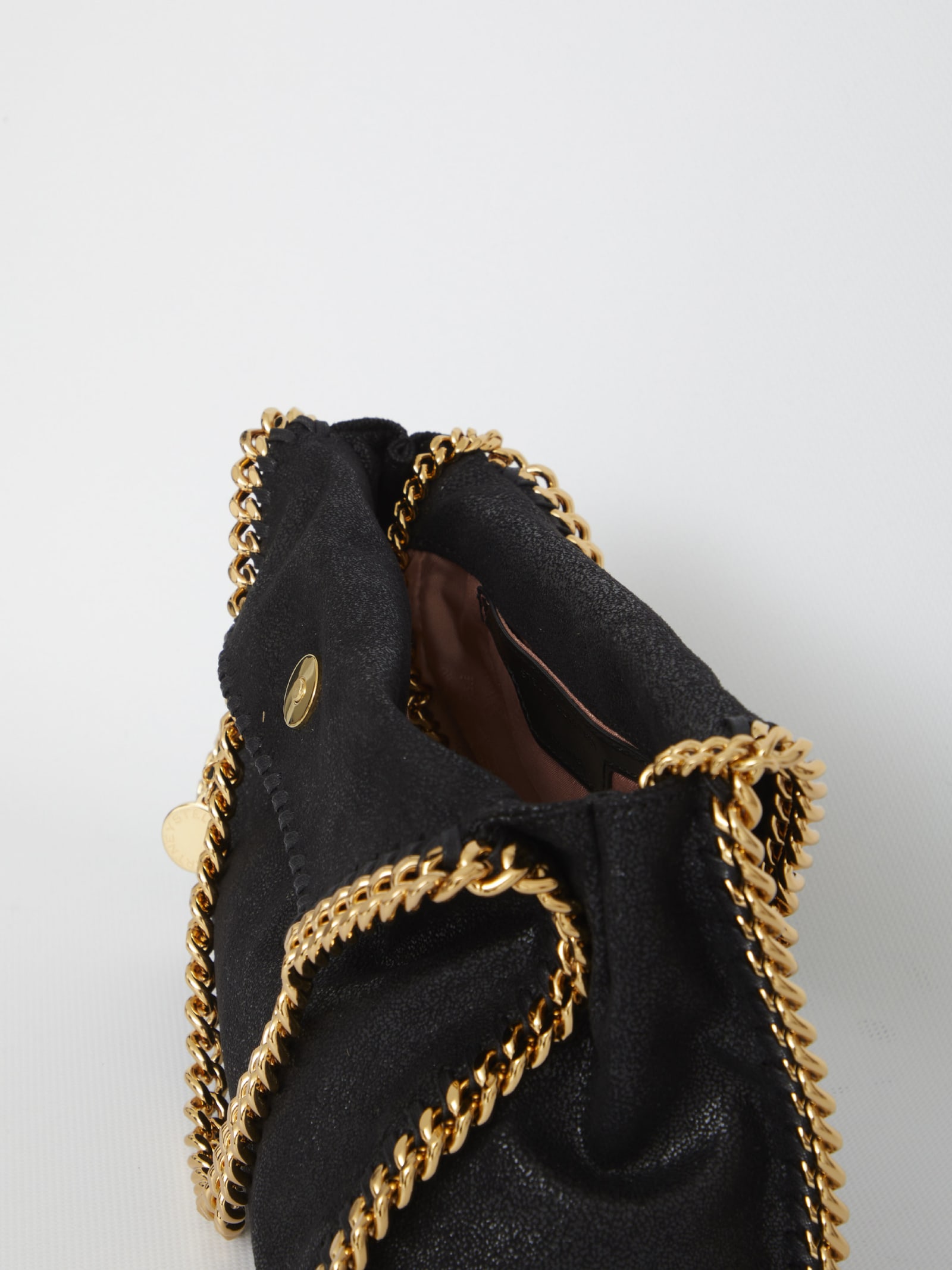 Shop Stella Mccartney Mini Falabella Tote Bag In Black