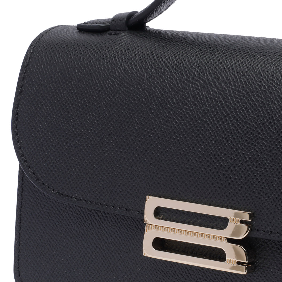 Shop Victoria Beckham Mini Bbuckle Handbag In Black