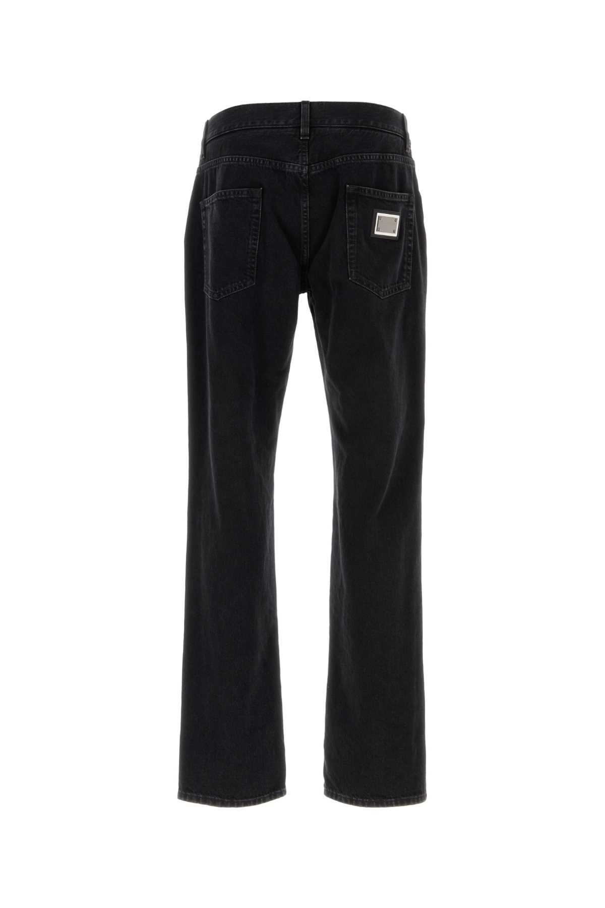 Dolce & Gabbana Classic Denim Jeans Man Jeans Black Size 38 Cotton In Black