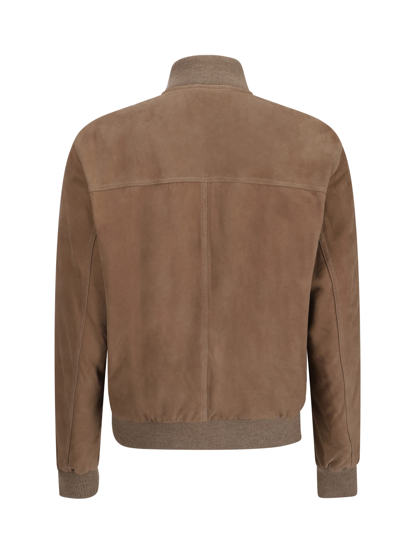 Shop Valstar Leather Jacket In Grege