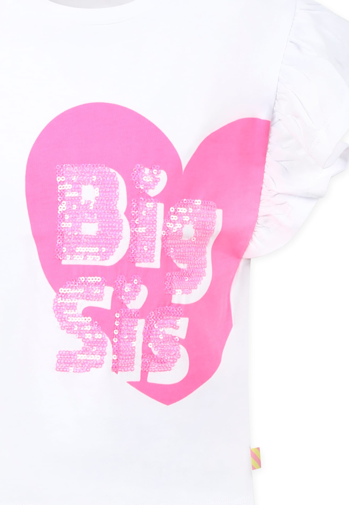Billieblush White T-shirt For Girl With Heart In White