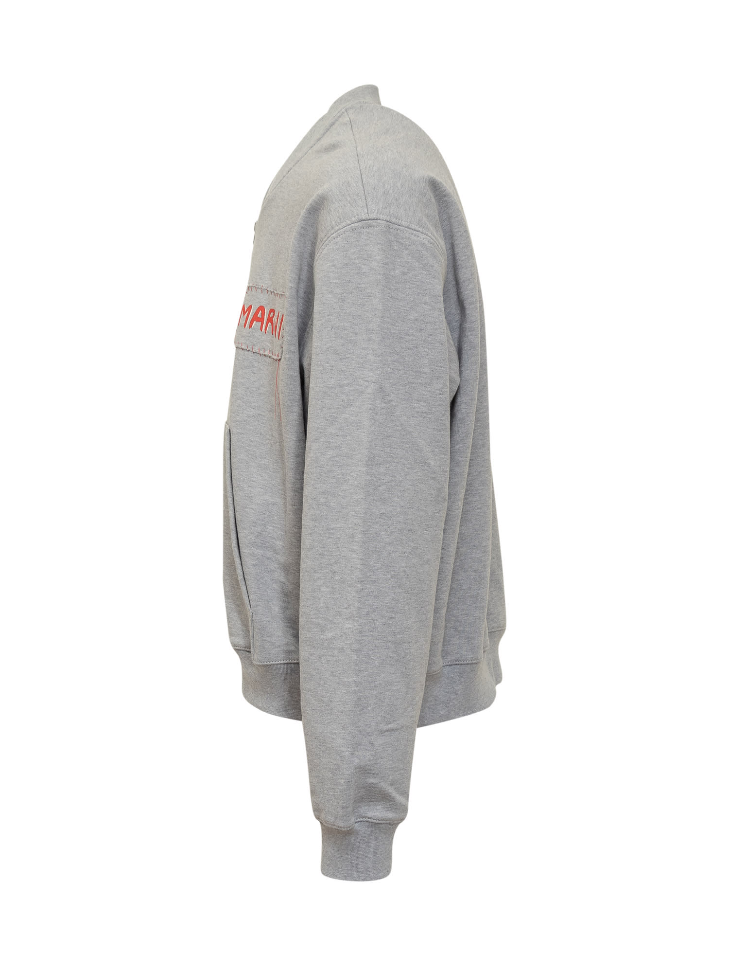 Shop Marni Sweatshirt With Logo In Sodium