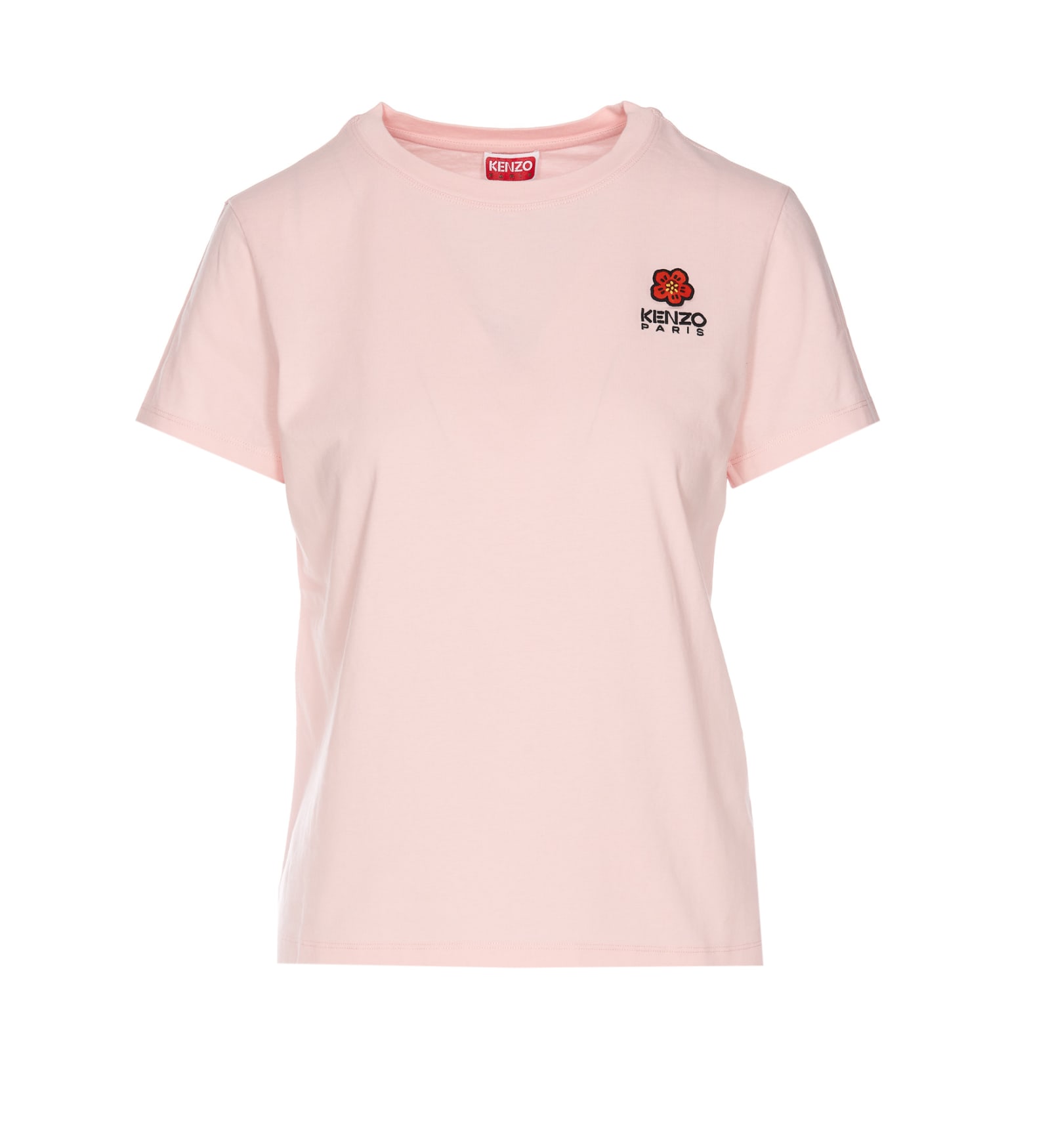 T-shirt In Rose-pink Cotton