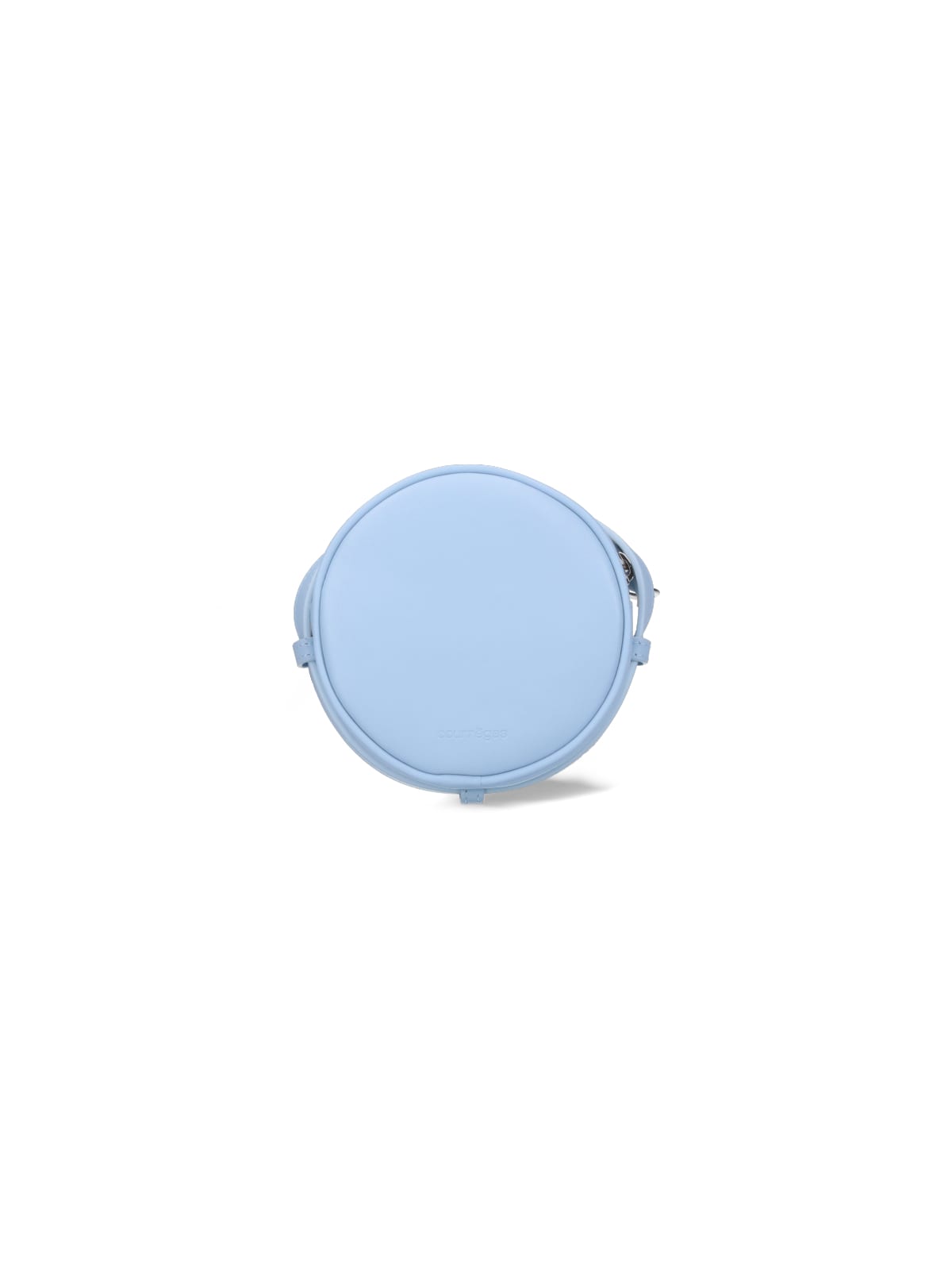 Courrèges Reedition Circle Leather Bag In Blue