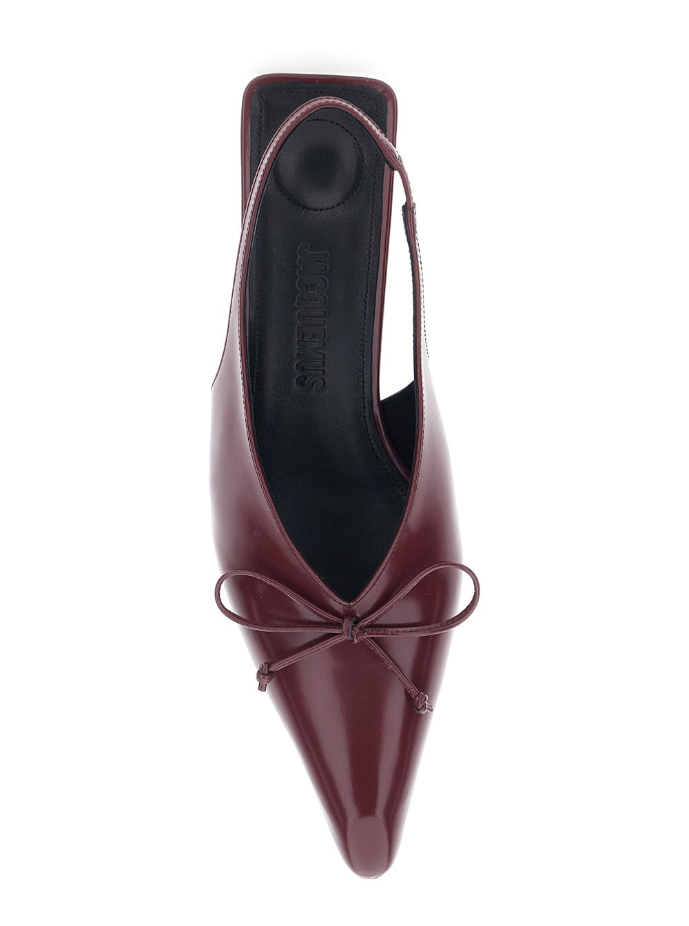 Jacquemus Les Slingbacks Cubisto B In Burgundy