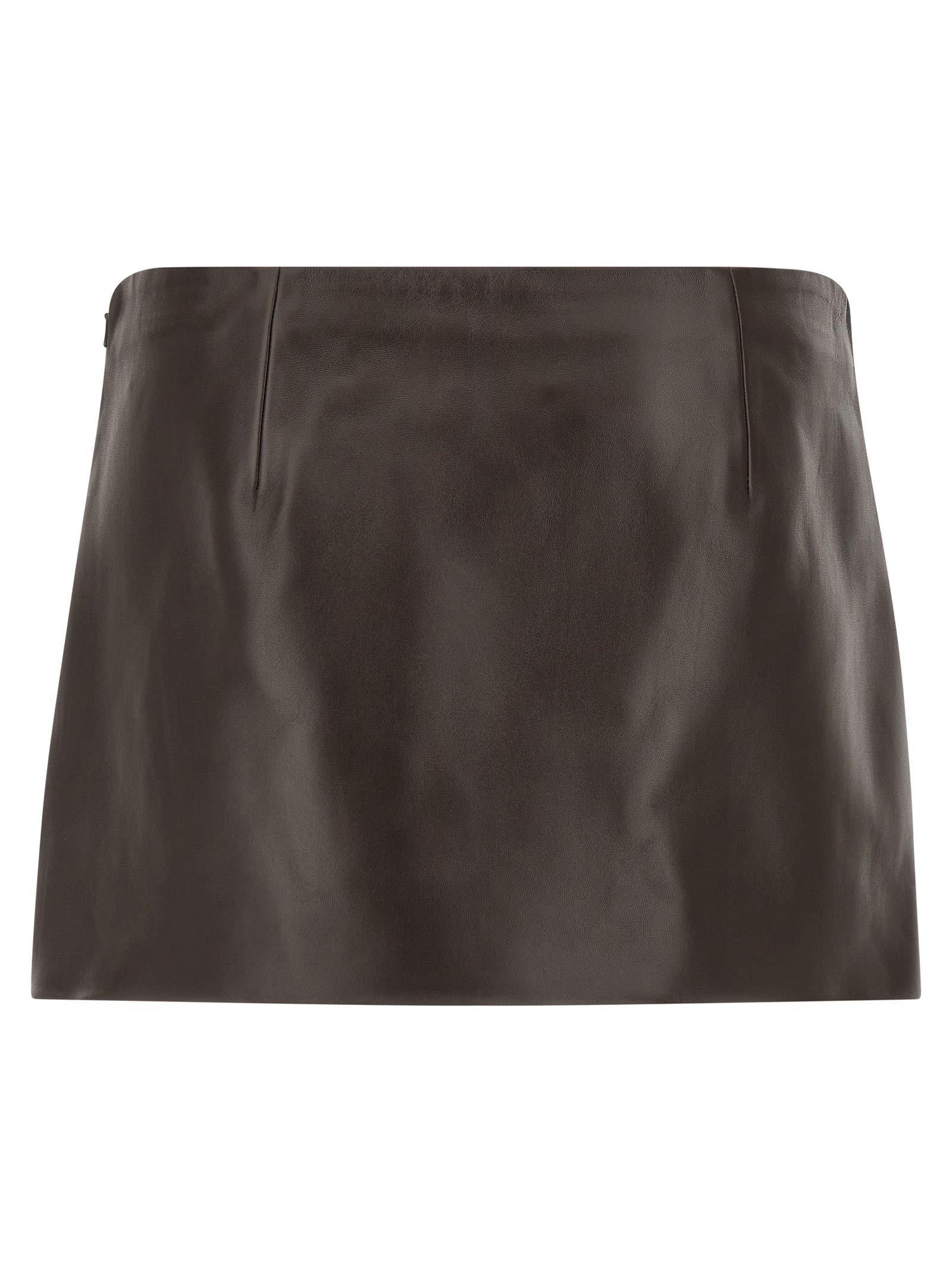 Khaite Jett Skirt In Brown