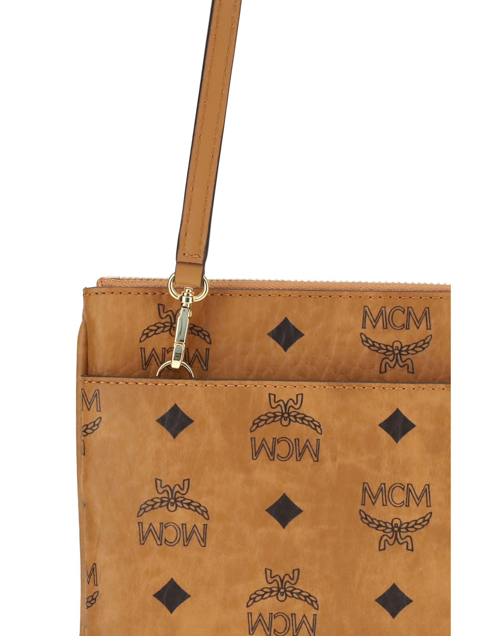 Mcm Pouch With Visetos Print