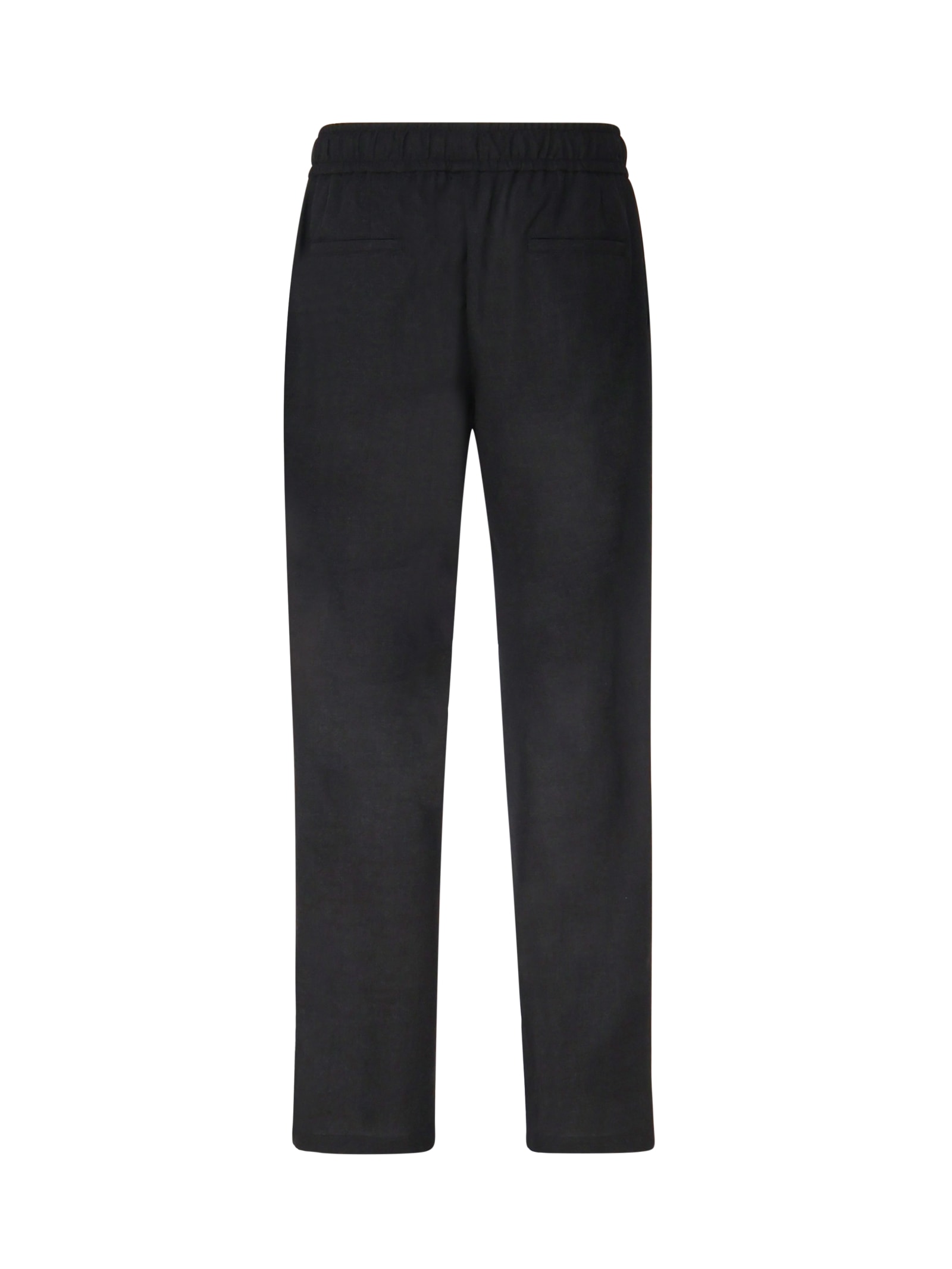 Shop Dolce & Gabbana Jogging Pants In Wool In Melange Grey