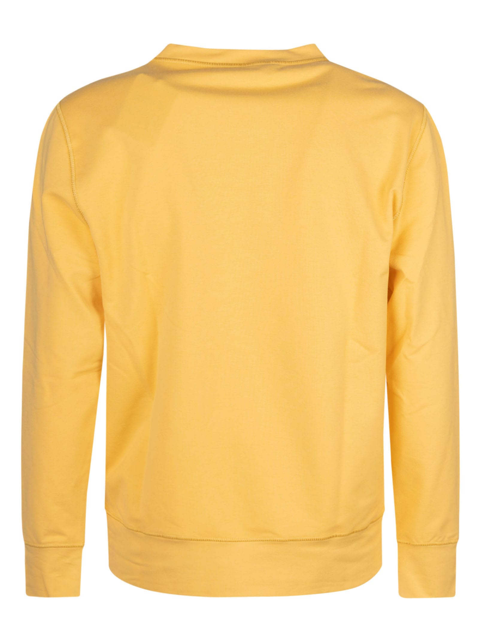 Shop Kiton Logo Sweatshirt In Giallo
