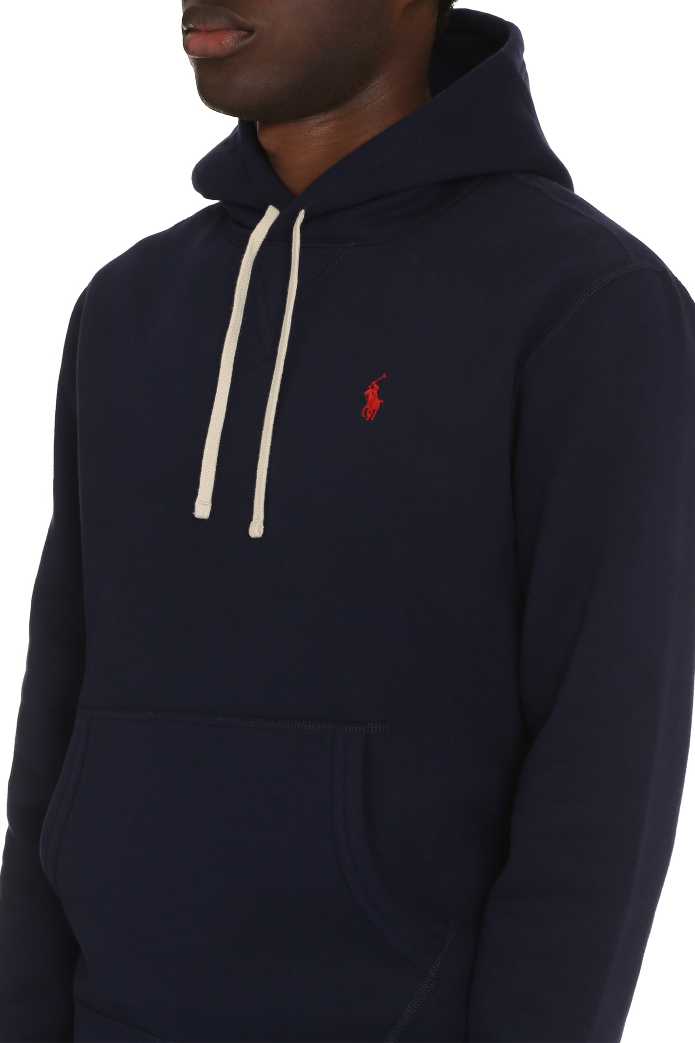 Polo Ralph Lauren Embroidered Pony Hoodie In Black