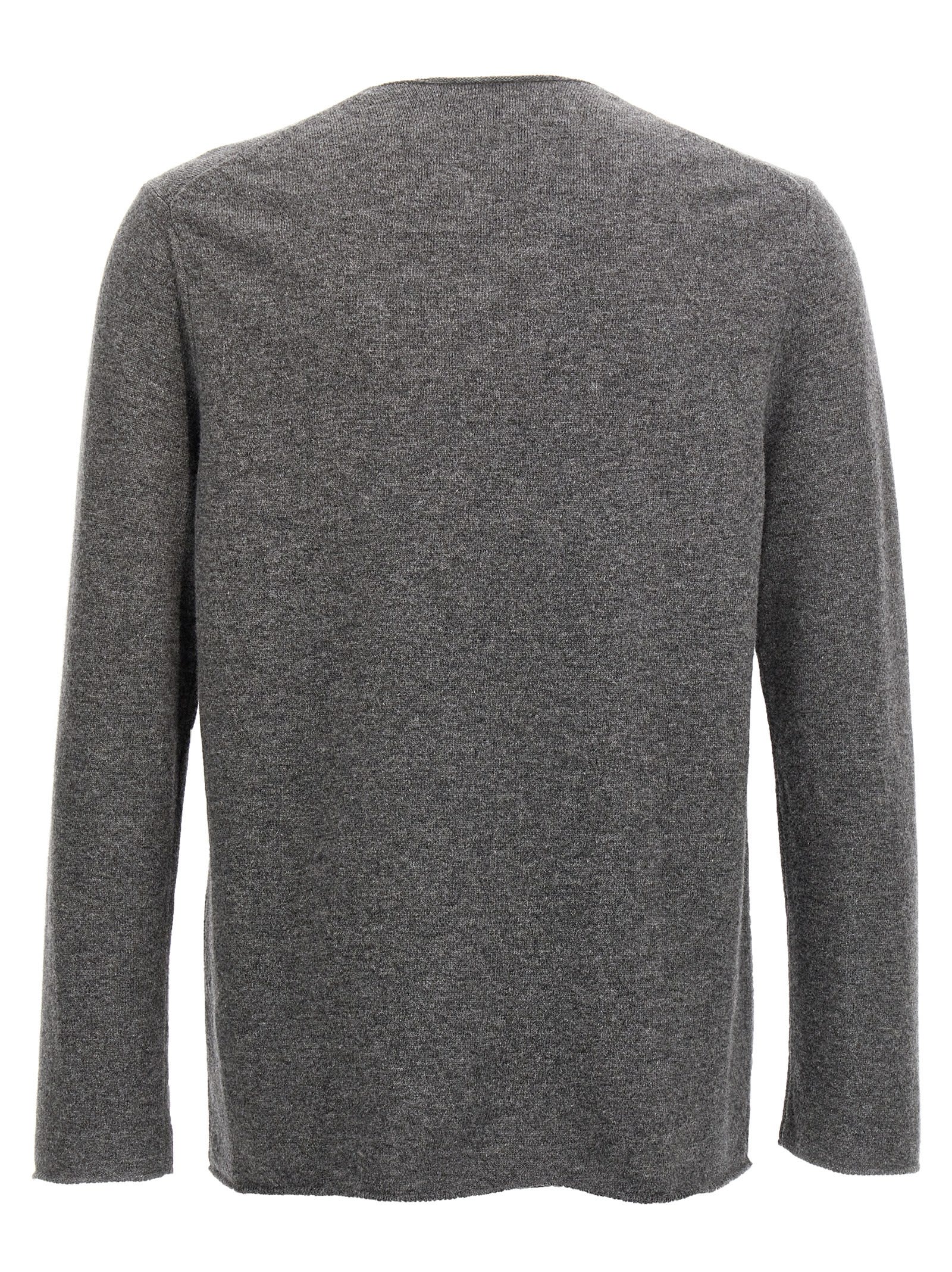 Shop Comme Des Garçons Play Heart Sweater In Gray