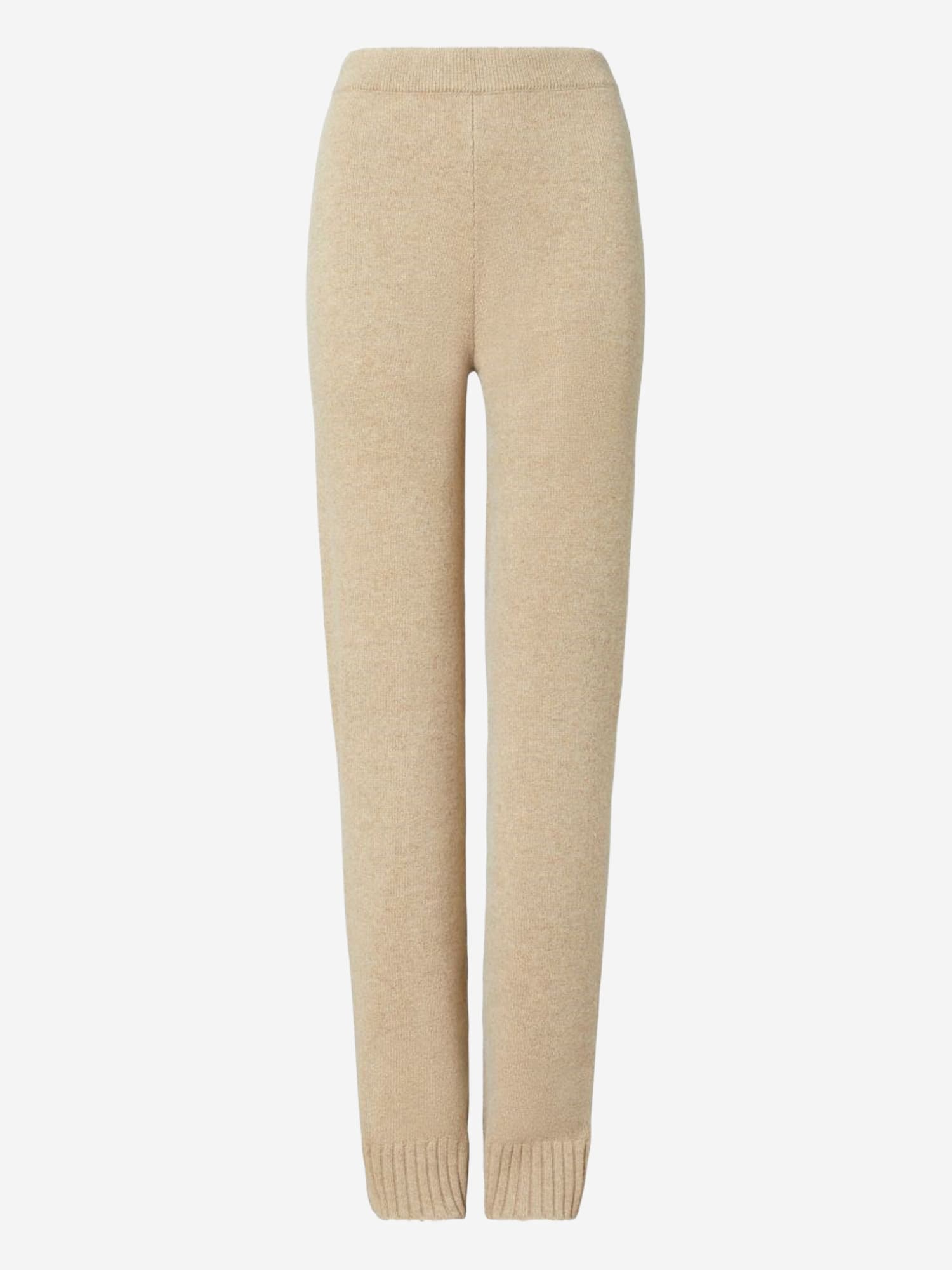 Tory Burch Wool Trousers In Sand