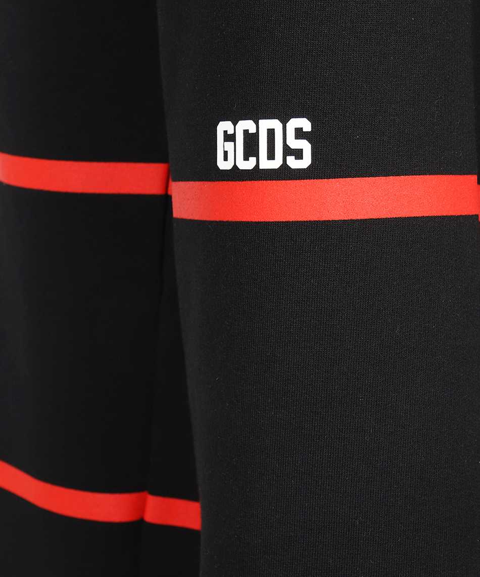 Gcds Logo-stripe Drawstring Trousers In Black