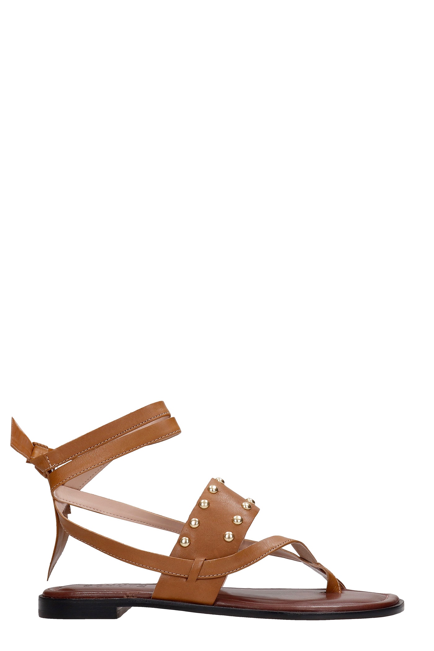 Schutz Flats In Leather Color Leather