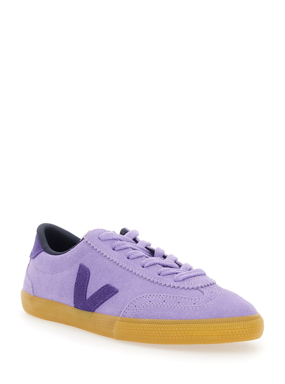 Veja Volley Sneakers In Viola Suede In Purple