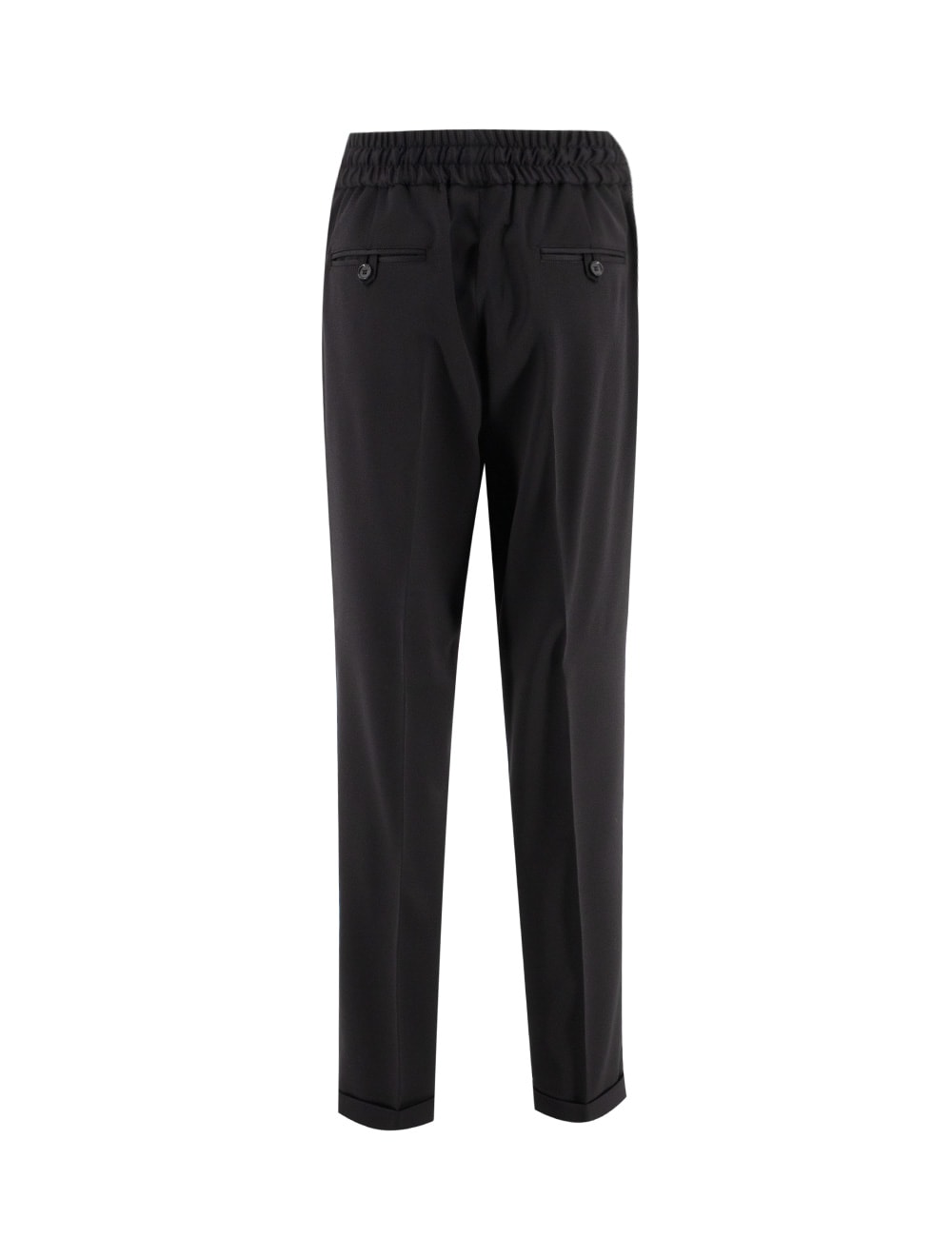 Shop Kiton Trousers In Black