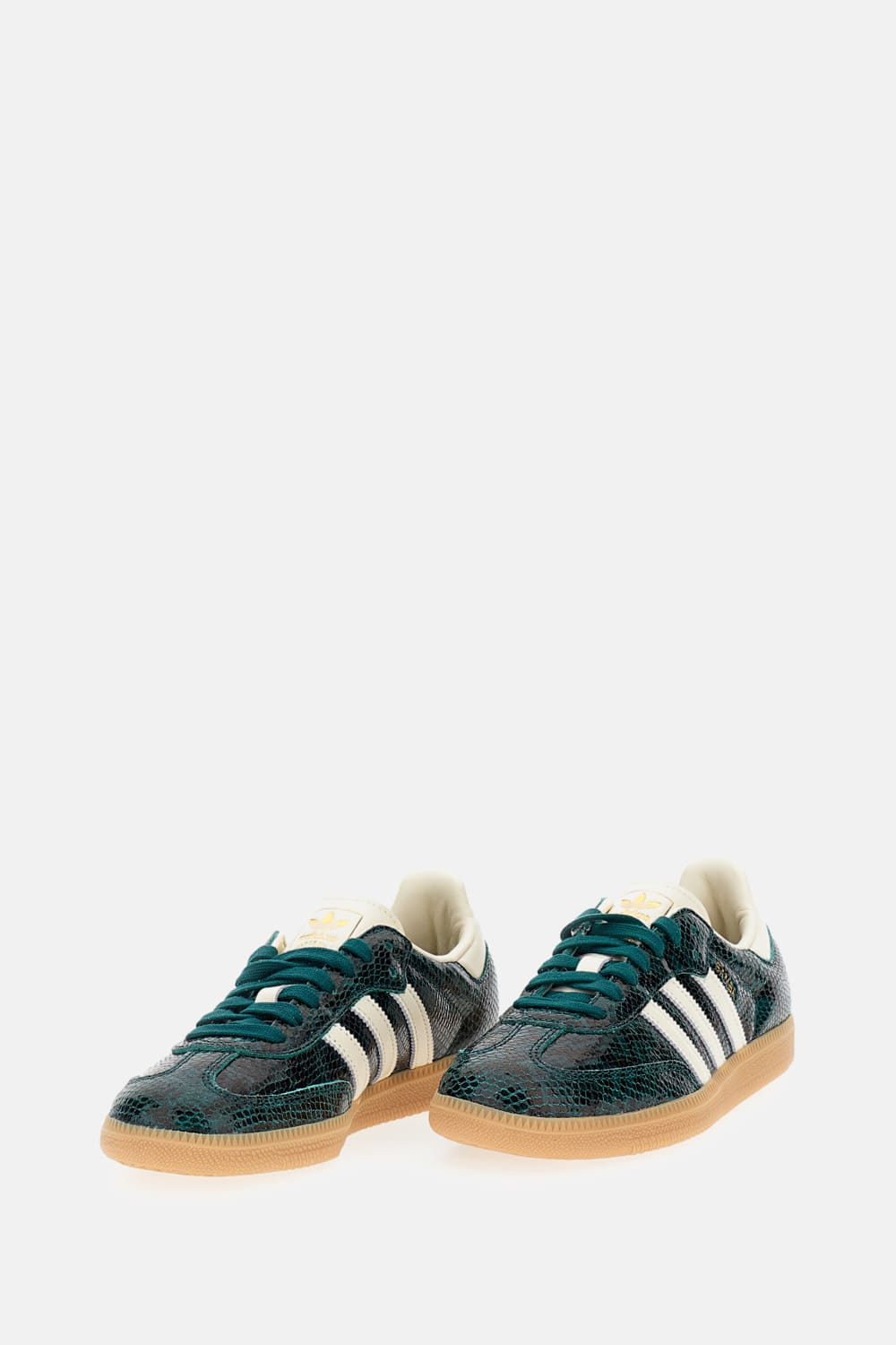 Adidas Originals Samba Og Sneakers Green With Snake Print In Animal Print