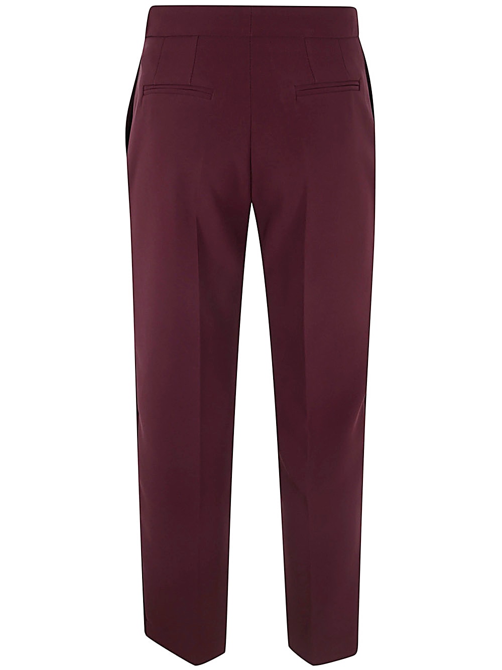 Shop Elisabetta Franchi Pants In Rouge Noir